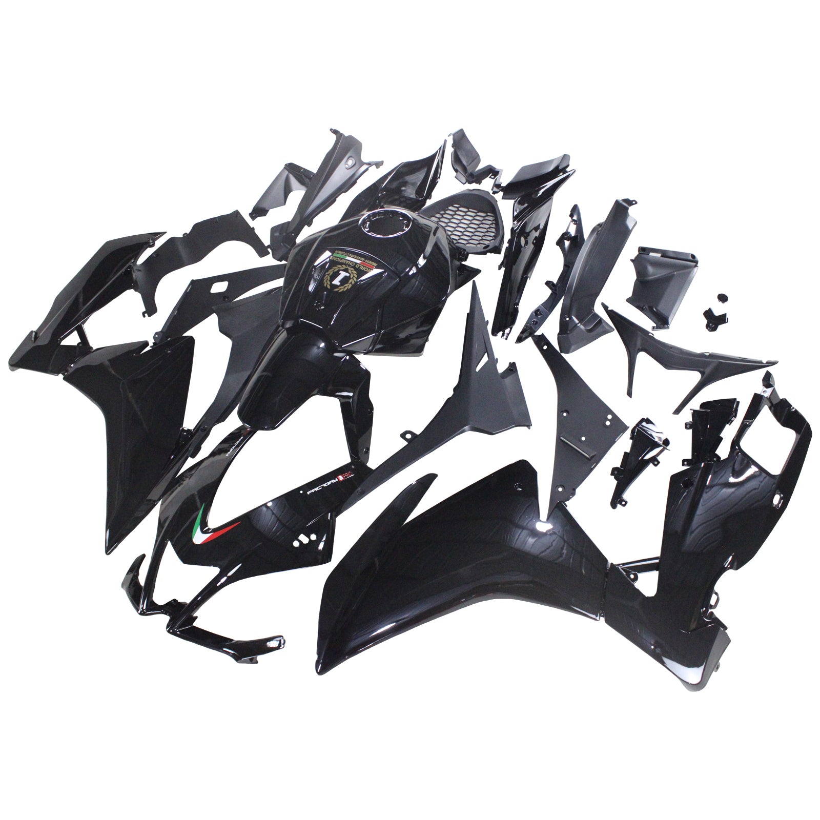 Amotopart 2012-2016 Aprilia RS4 RS125 RS50 Glossy Black Fairing Kit