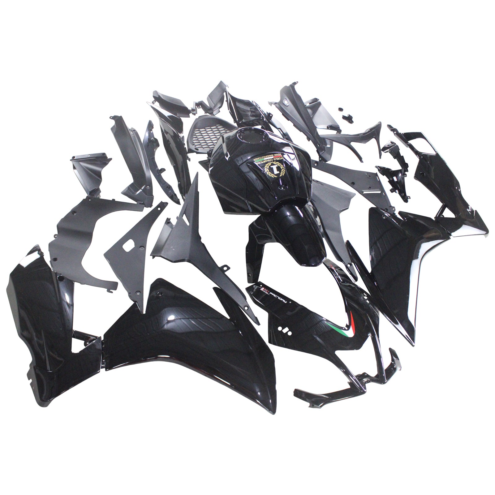 Amotopart 2012-2016 Aprilia RS4 RS125 RS50 Glossy Black Fairing Kit