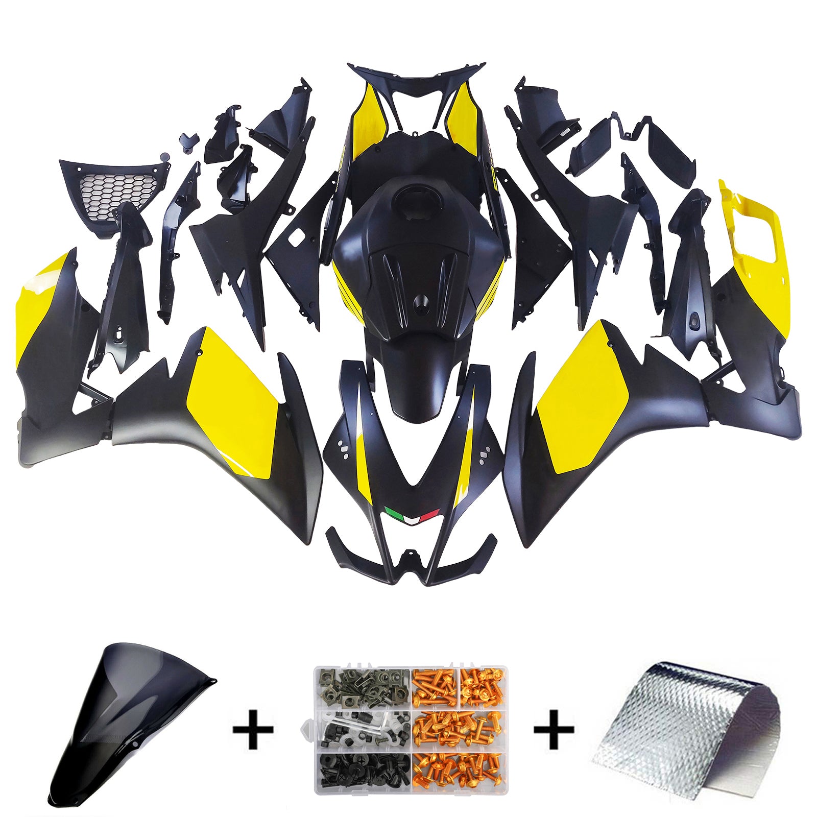 AMOTOPART 2012-2016 RS4 125 50 APRILIA GOLD & Black Fairing Kit
