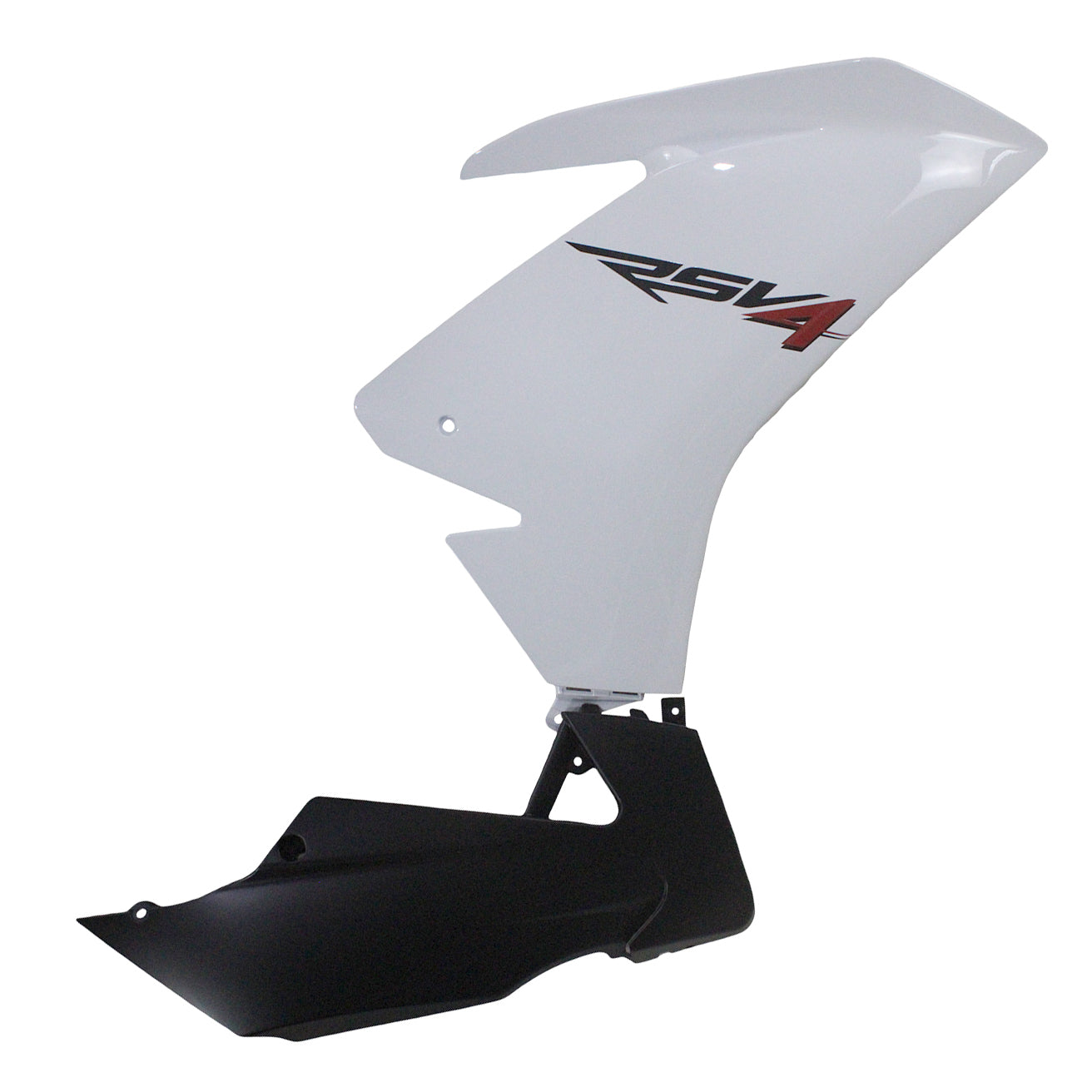Amotopart 2012-2016 RS4 125 50 Aprilia Schwarz&Wweißes Verkleidungsset