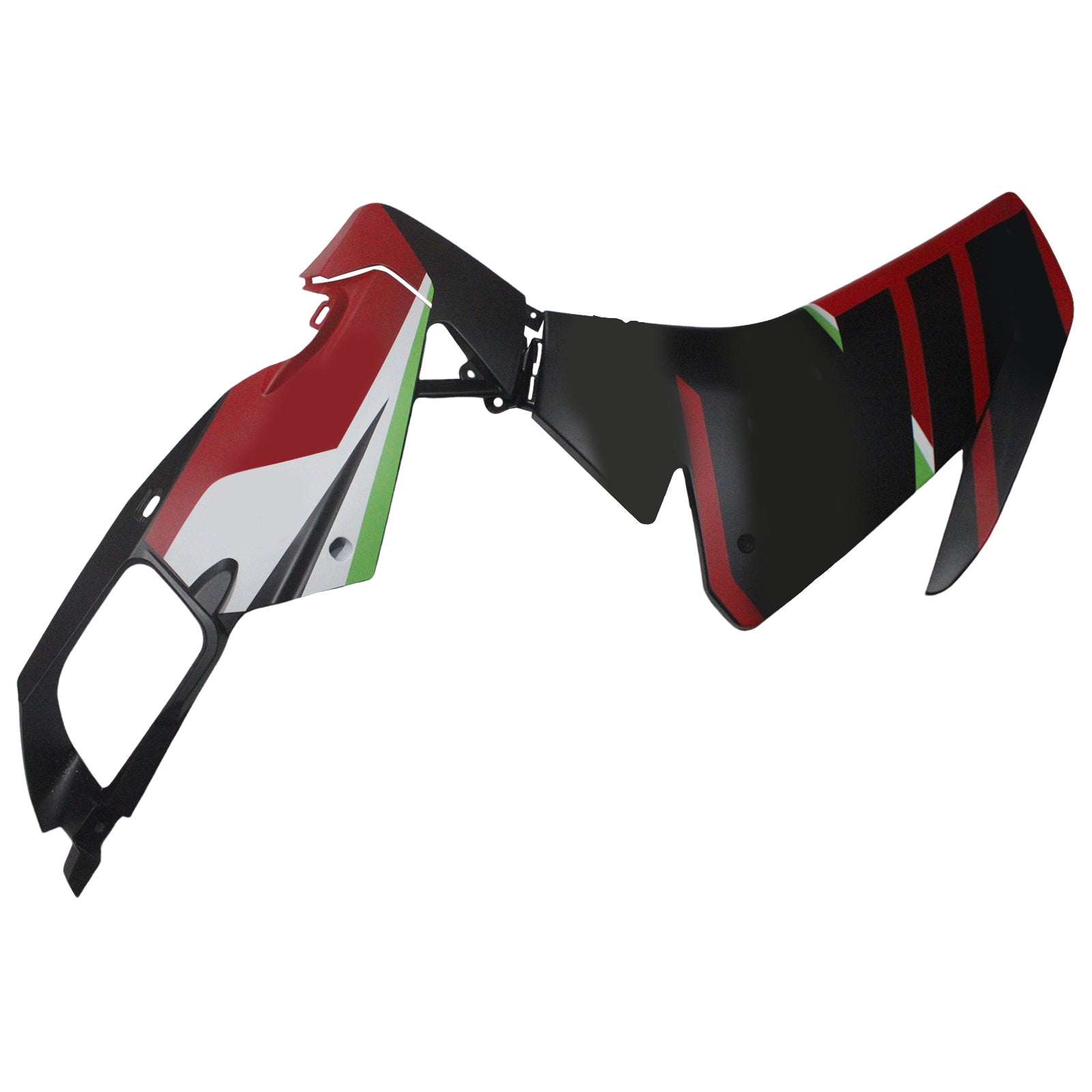 Amotopart 2012-2016 RS4 125 50 Aprilia Red&Green Style2 Fairing Kit
