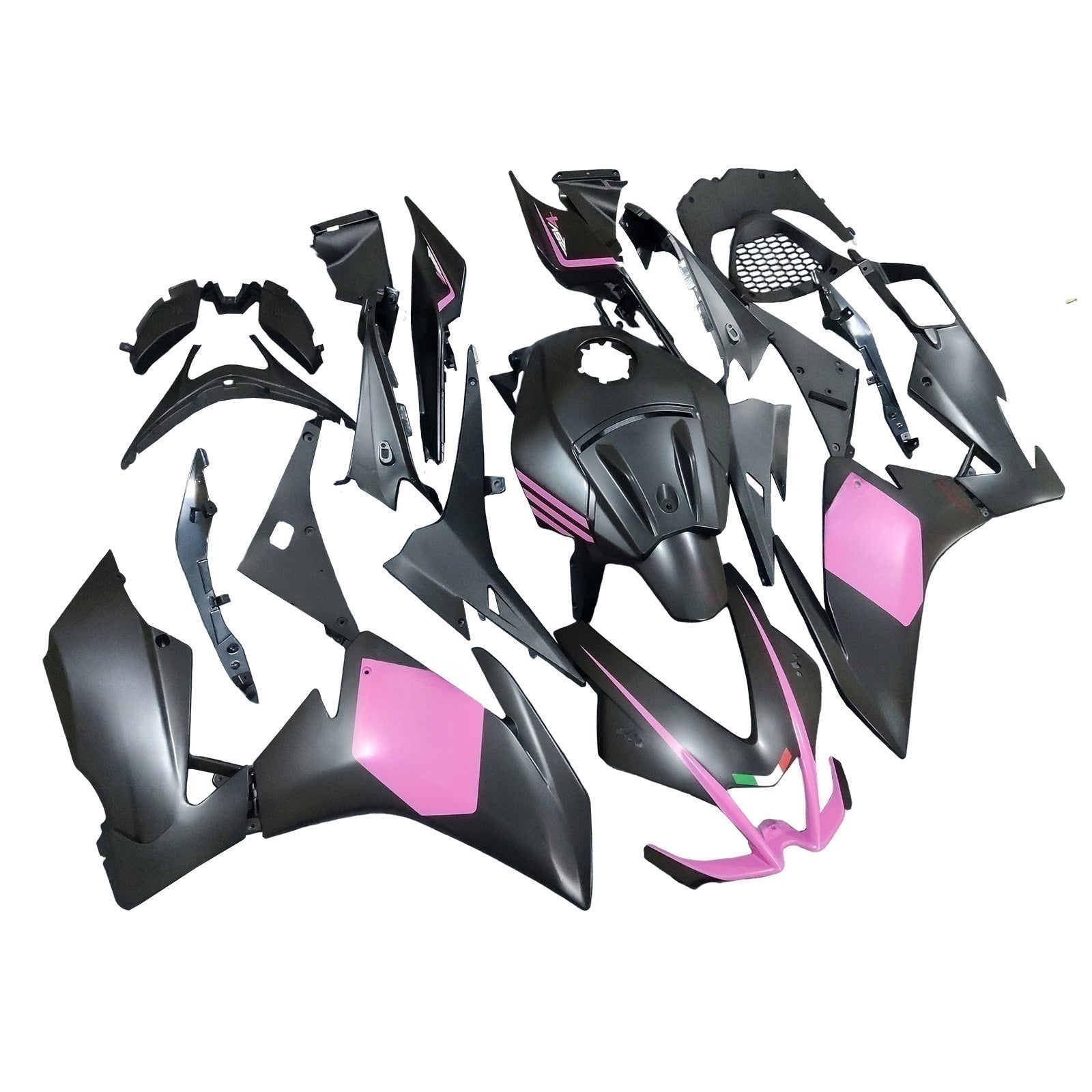 AMOTOPART 2012-2016 APRILIA RS4 / 125/50 SVART PINKA FAIRING KIT