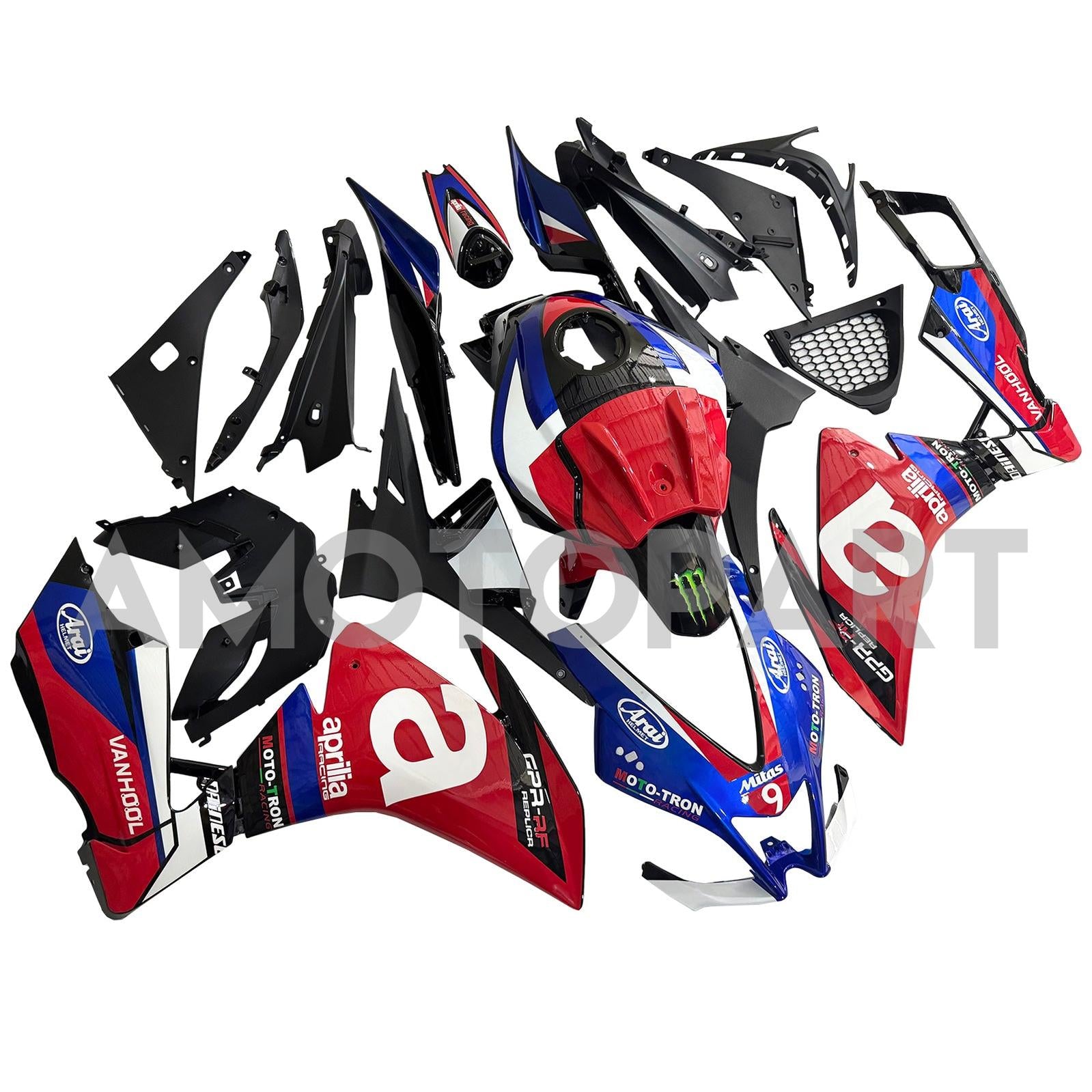 Amotopart 2012-2016 Aprilia RS4 / 125 / 50 Red Blue Fairing Kit