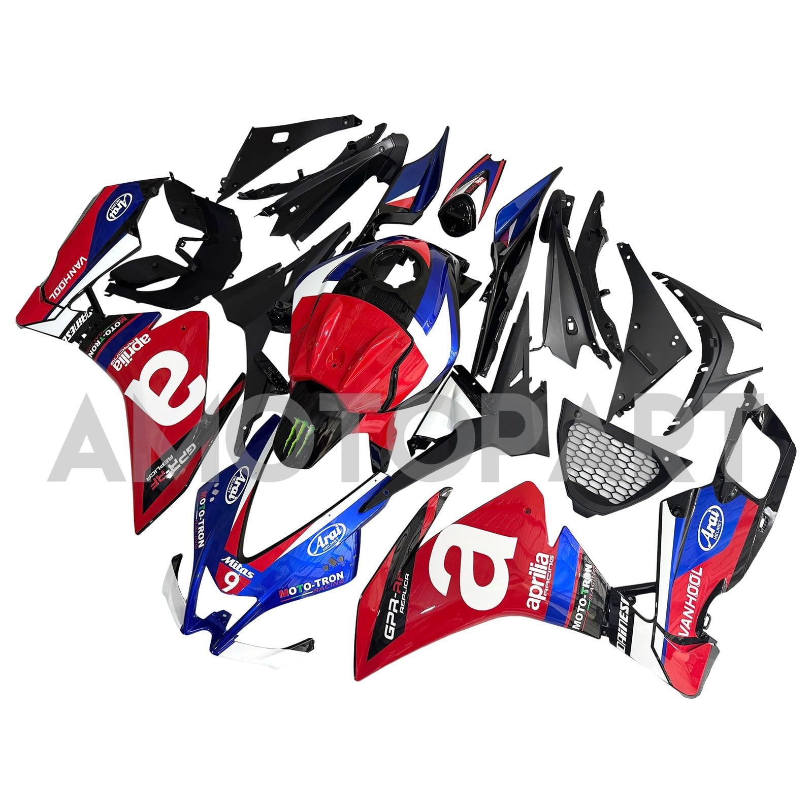 Amotopart 2012-2016 Aprilia RS4 / 125 / 50 Red Blue Fairing Kit
