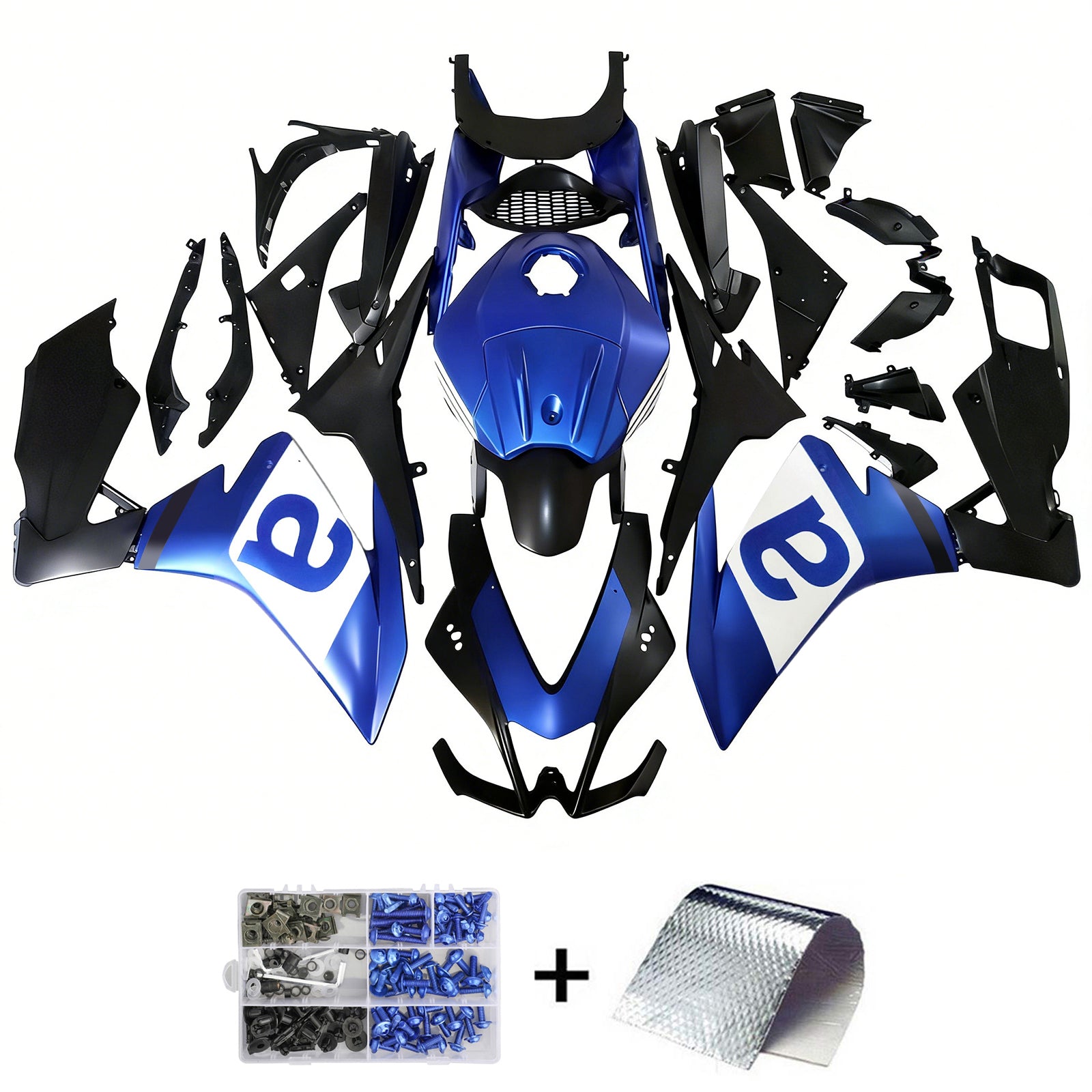 Amotopart 2012-2016 Aprilia RS4 / 125 / 50 Blue Black  Fairing Kit