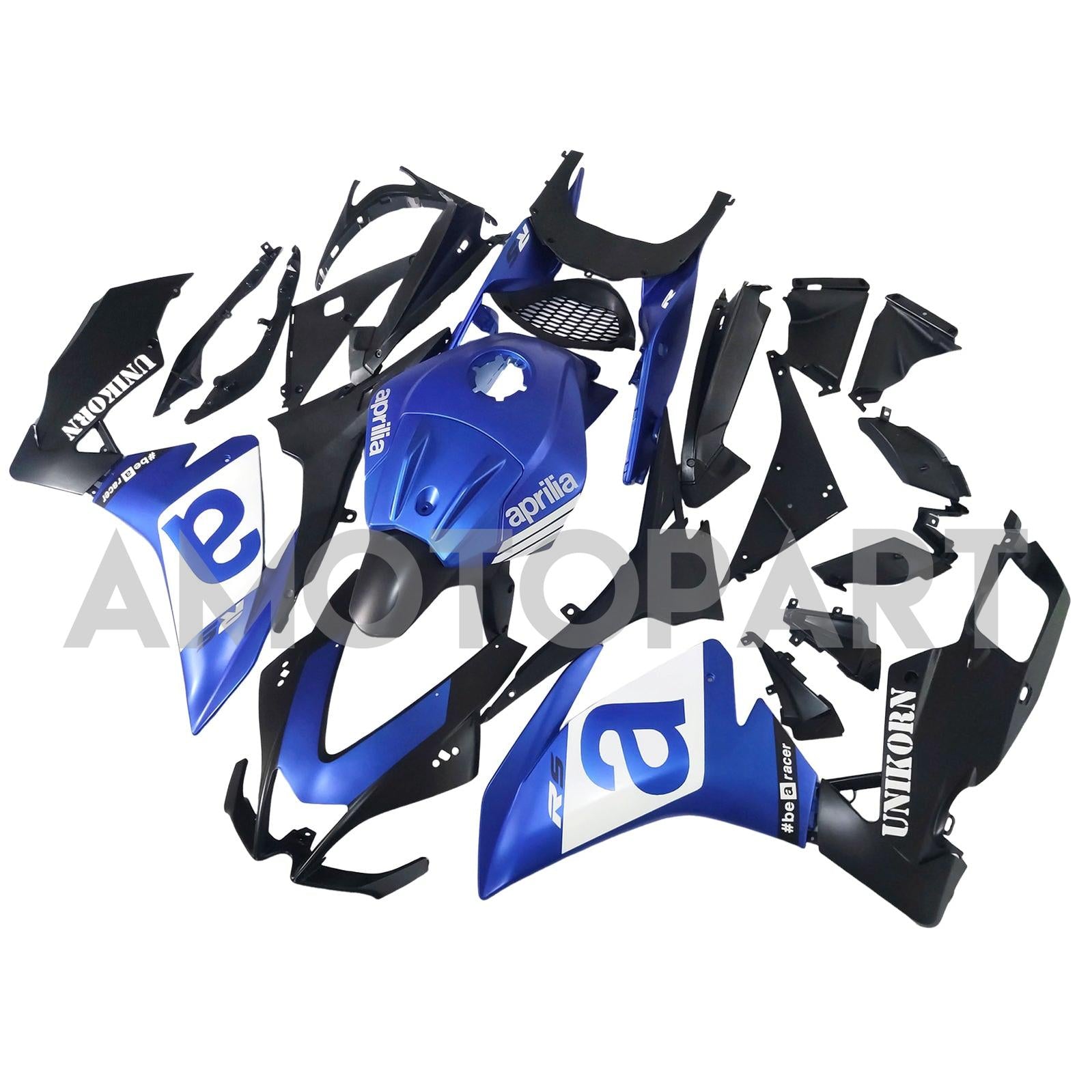 AMOTOPART 2012-2016 APRILIA RS4 / 125 /50 BLÅ BLACK FAIRING KIT