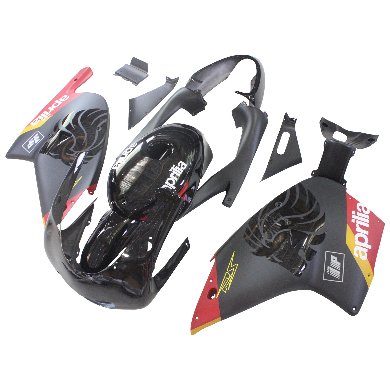 Amotopart 2000-2005 Aprilia RS125 Matte&Gloss Black Fairing Kit