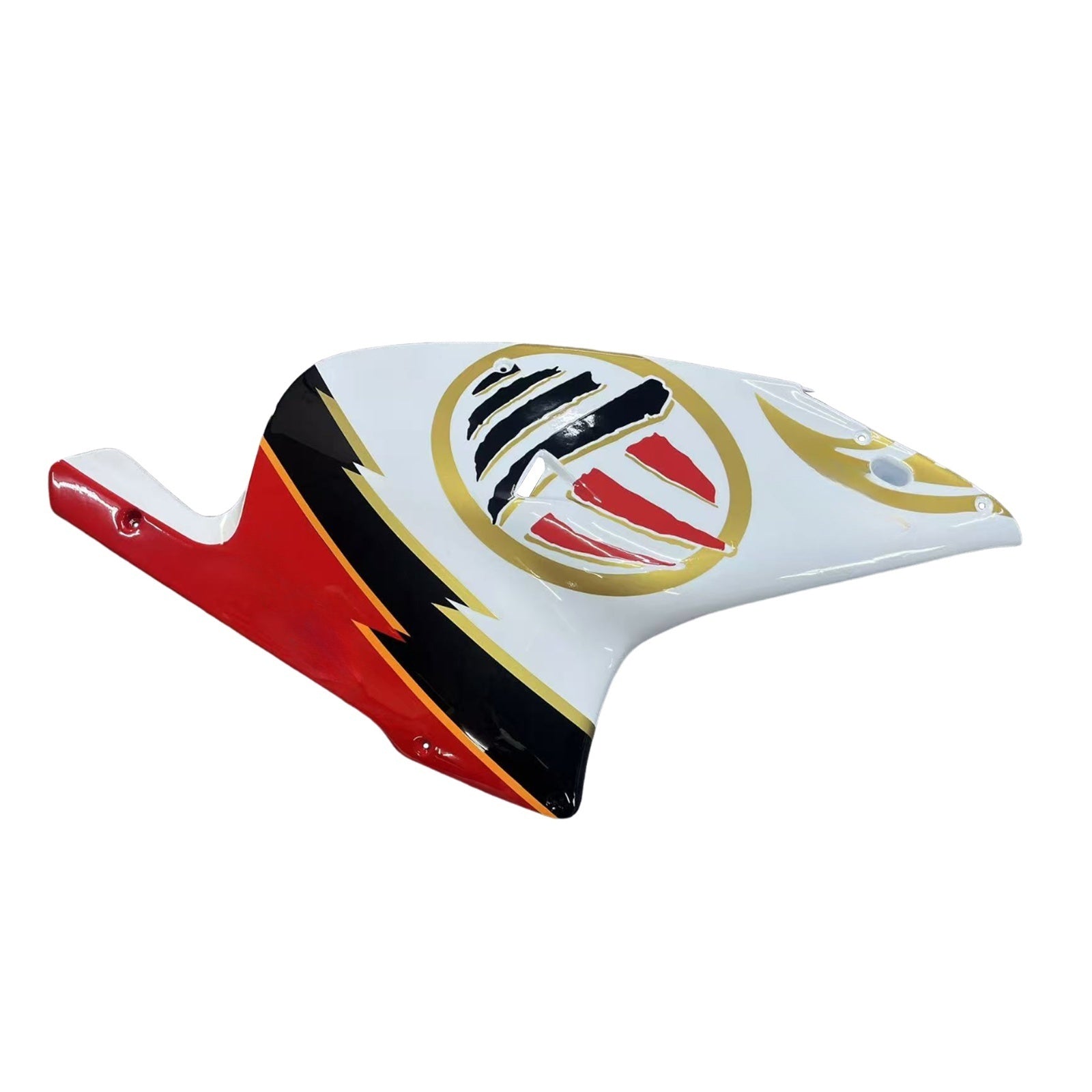 Amotopart 2000-2005 Aprilia RS125 White & Gold Fairing Zestaw