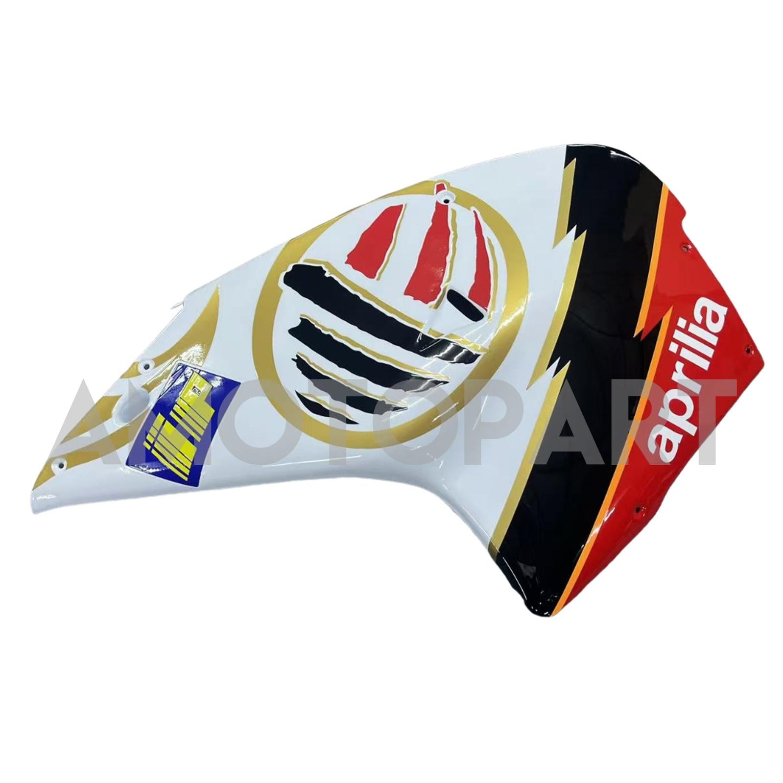 Amotopart 2000-2005 Aprilia RS125 Weiß&Goldverkleidungssatz