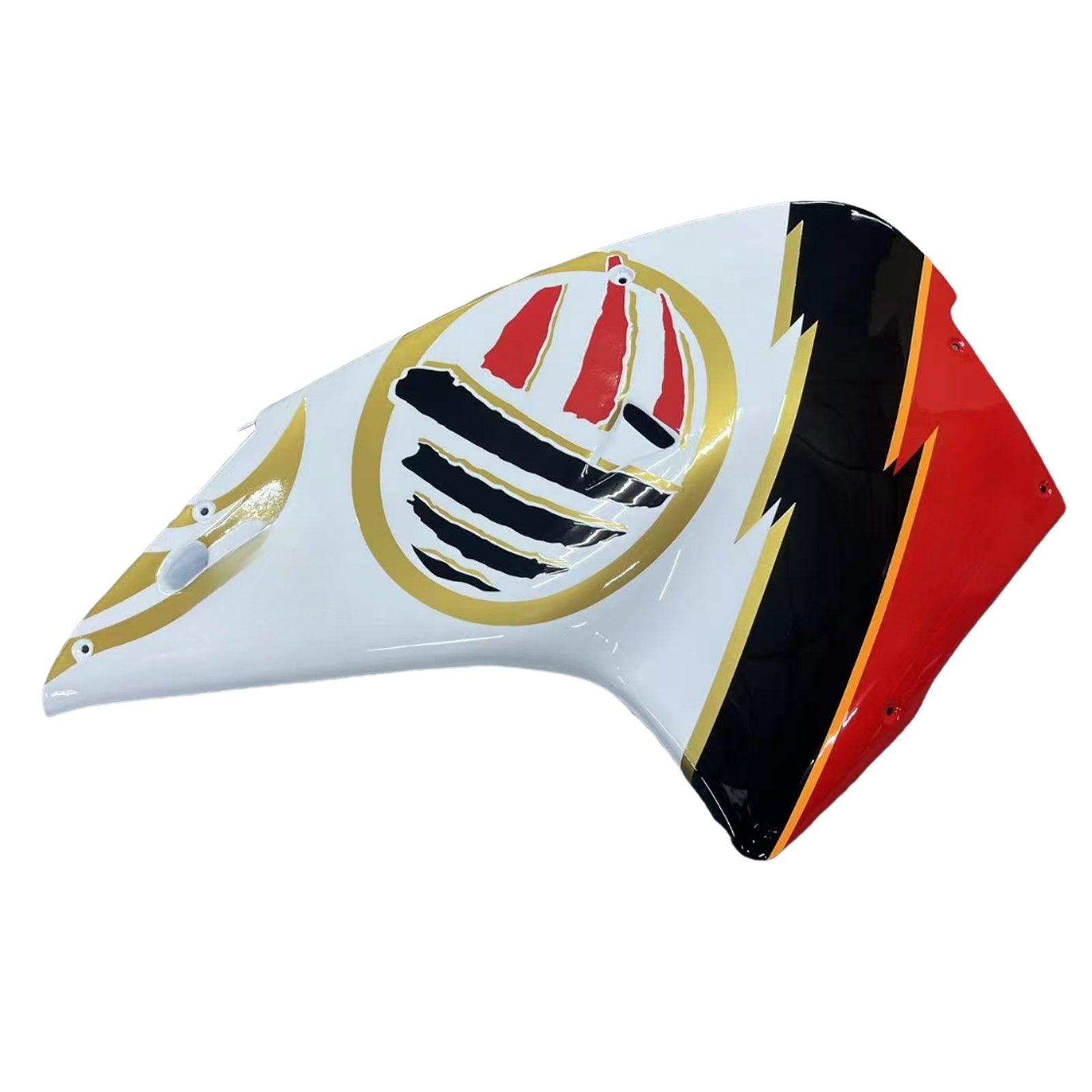 Amotopart 2000-2005 Aprilia RS125 White & Gold Fairing Zestaw