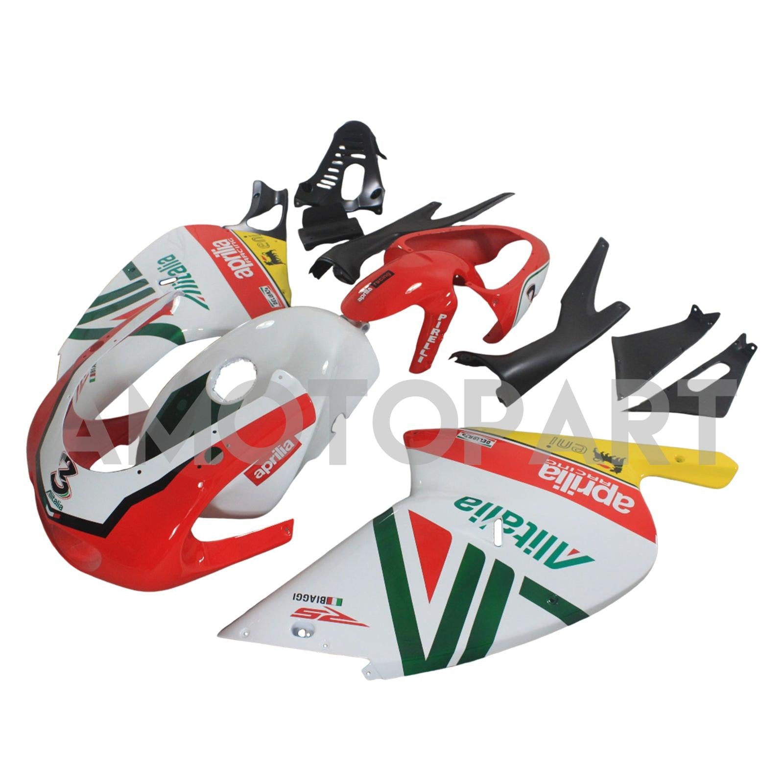 Amotopart 2000-2005 Aprilia RS125 Green&Red Fairing Kit