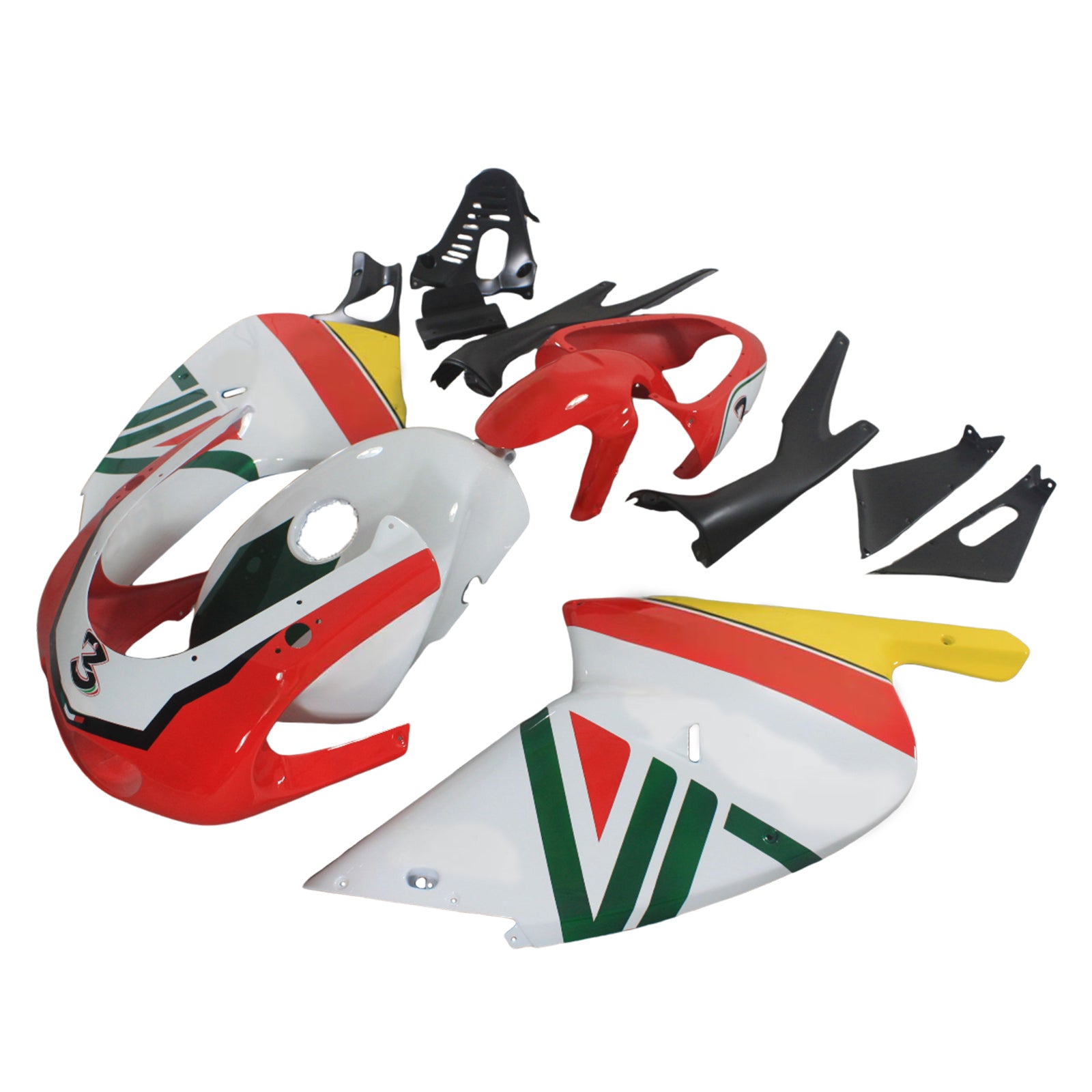 Amotopart 2000-2005 Aprilia RS125 Green&Red Fairing Kit