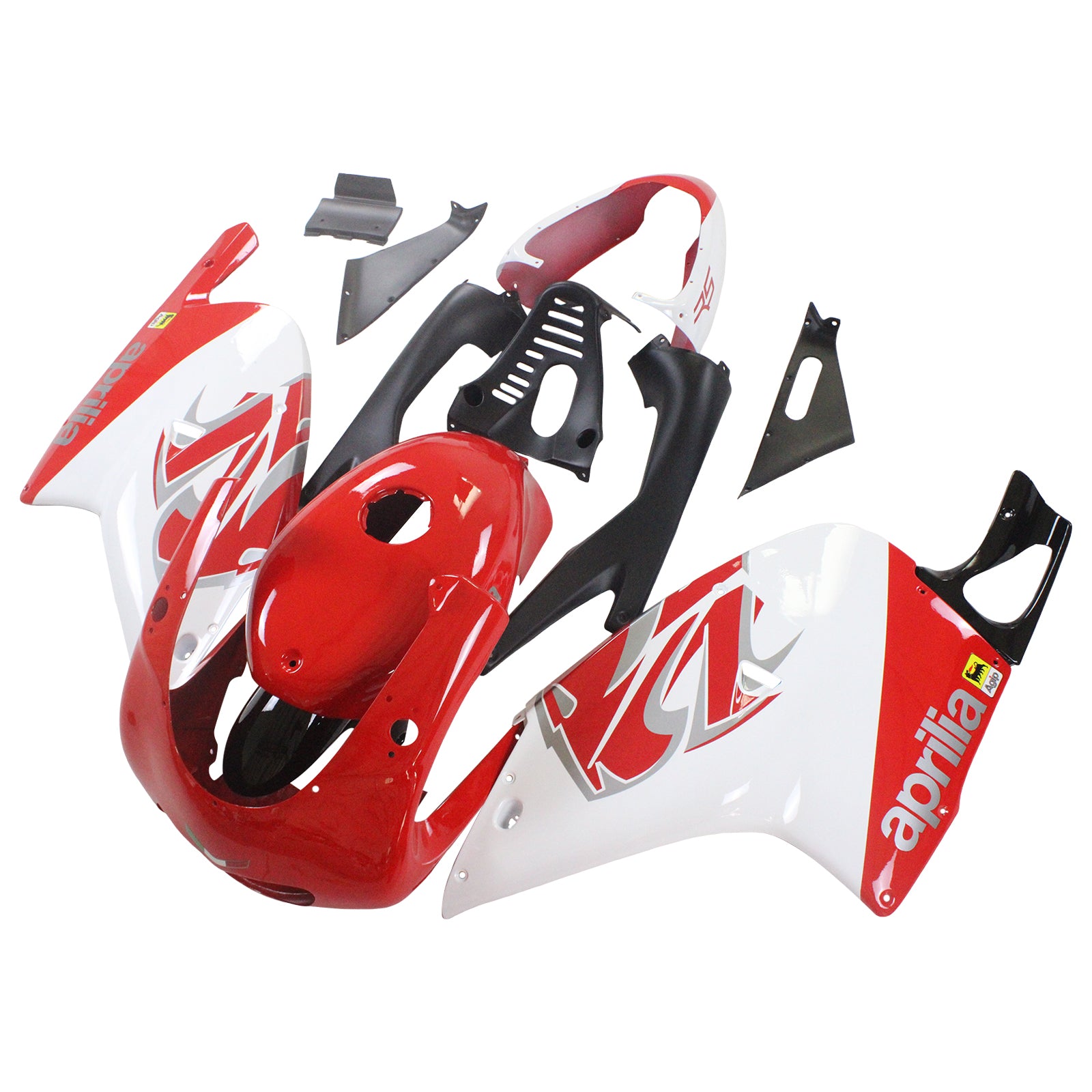 Amotopart 2000-2005 Aprilia RS125 Kit de carénage blanc et rouge