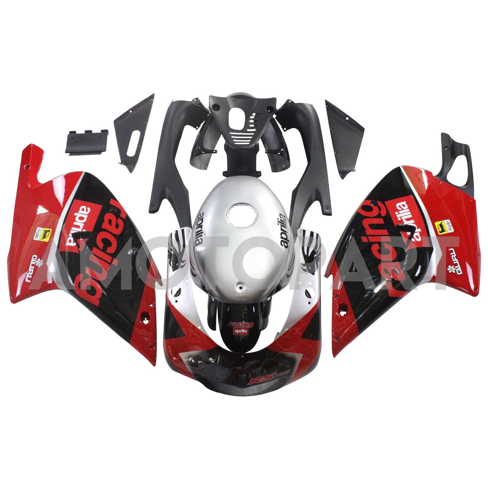 Amotopart 2000-2005 Aprilia RS125 Red&Black Fairing Kit