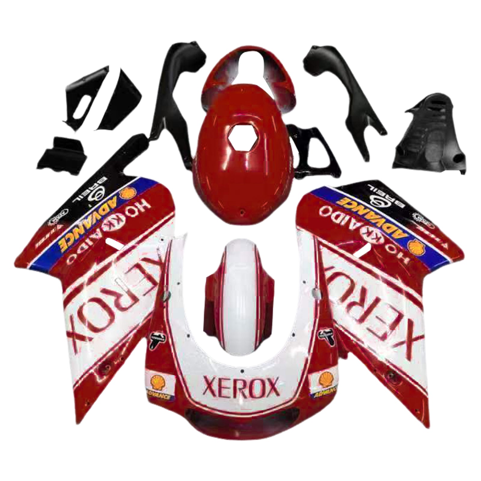 Amotopart 2000-2005 Aprilia RS125 XEROX White&Red Fairing Kit