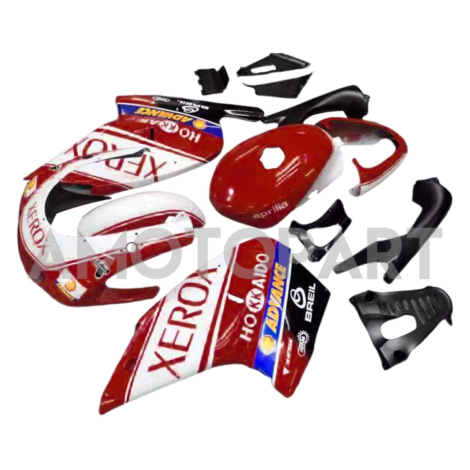Amotopart 2000-2005 Aprilia RS125 XEROX White&Red Fairing Kit