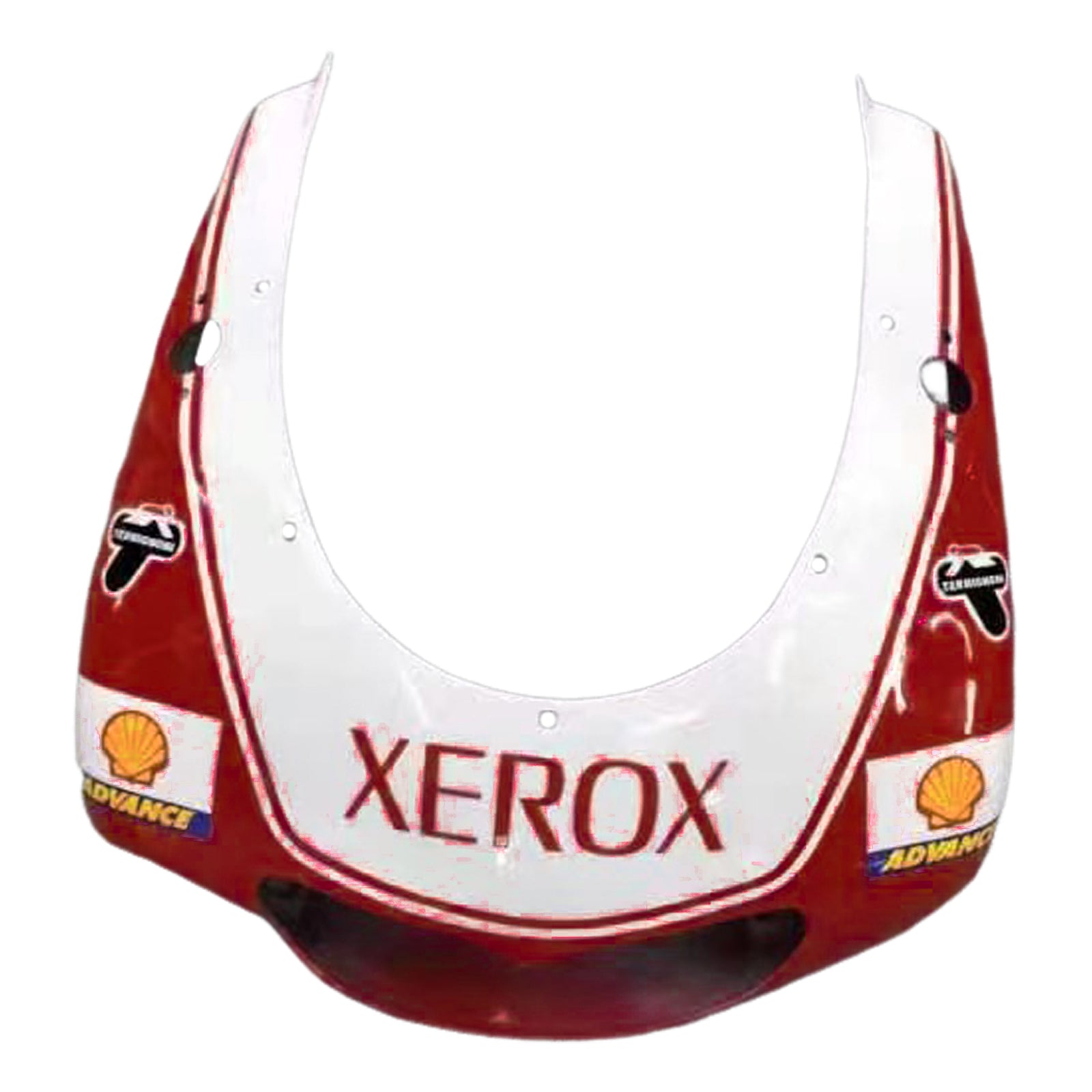 Amotopart 2000–2005 Aprilia RS125 XEROX weiß-rotes Verkleidungsset