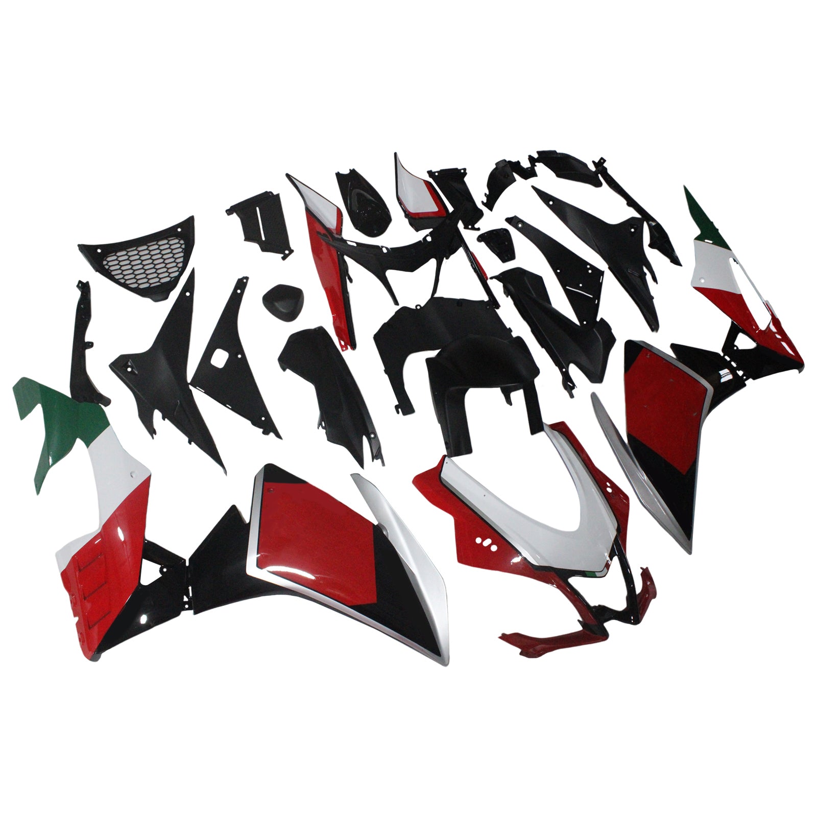 Amotopart Aprilia 2016-2020 RSV4 1000 Red&Green Style5 Fairing Kit