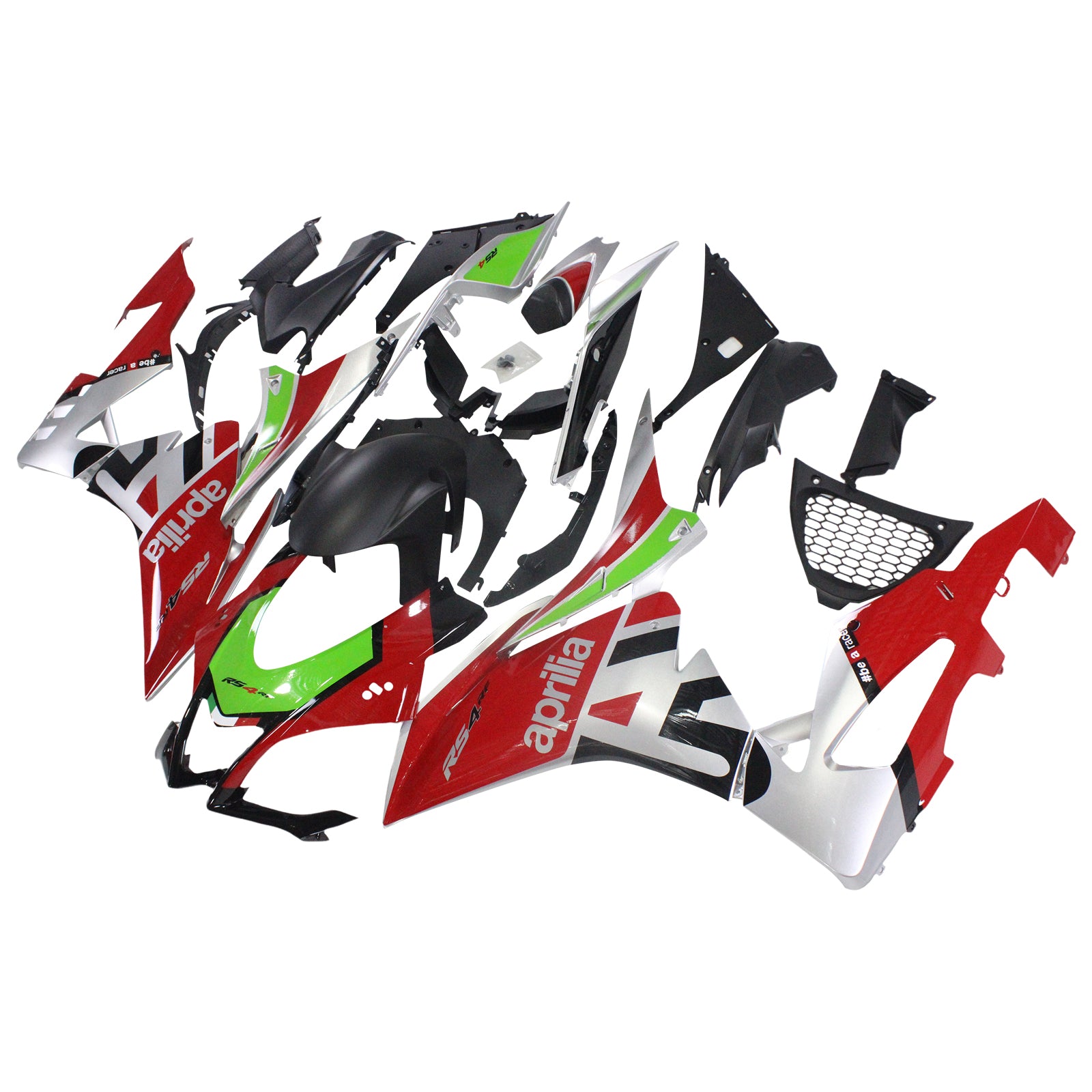 Amotopart Aprilia 2016-2020 RSV4 1000 Red&Green Style3 Fairing Kit