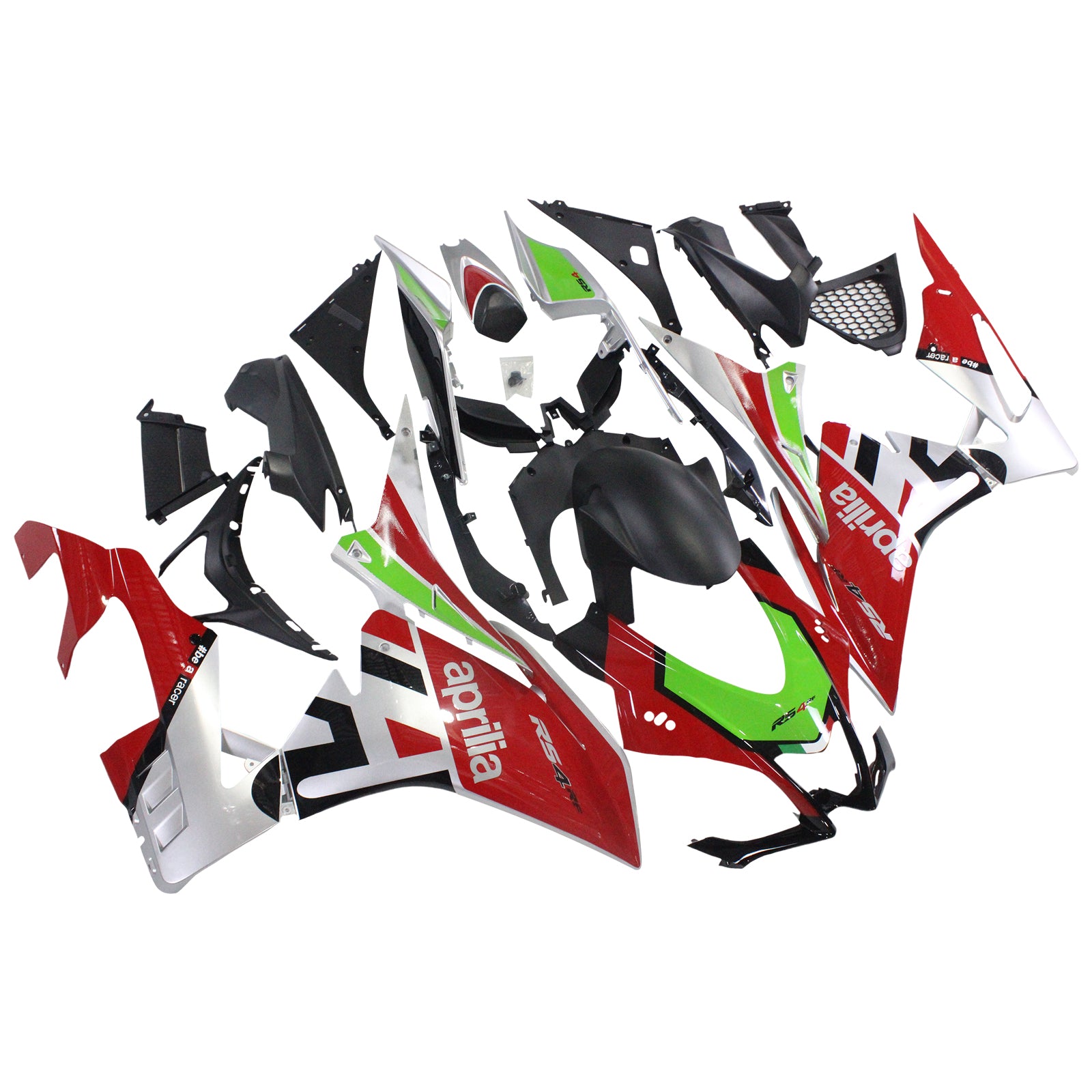 Amotopart Aprilia 2016-2020 RSV4 1000 Red&Green Style3 Fairing Kit