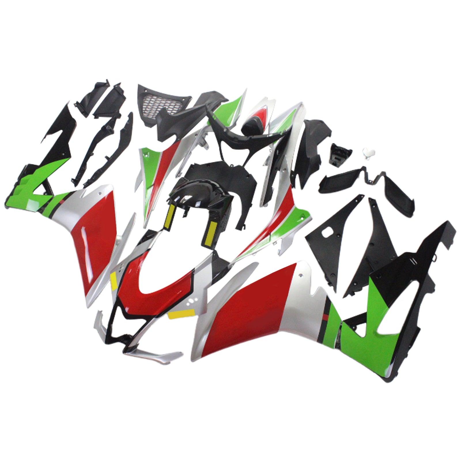 Amotopart Aprilia 2016-2020 RSV4 1000 Rot&Green Style1 Verkleidungssatz