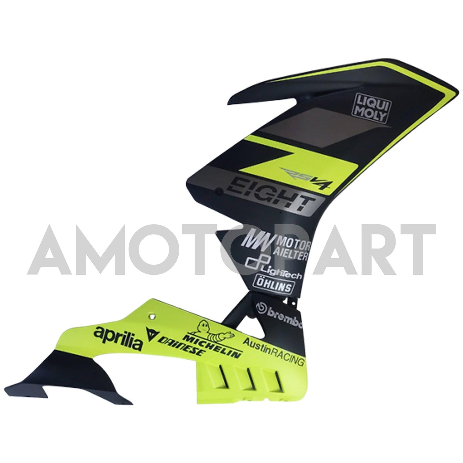 Amotopart Aprilia 2016-2020 RSV4 1000 Yellow&Black Fairing Kit