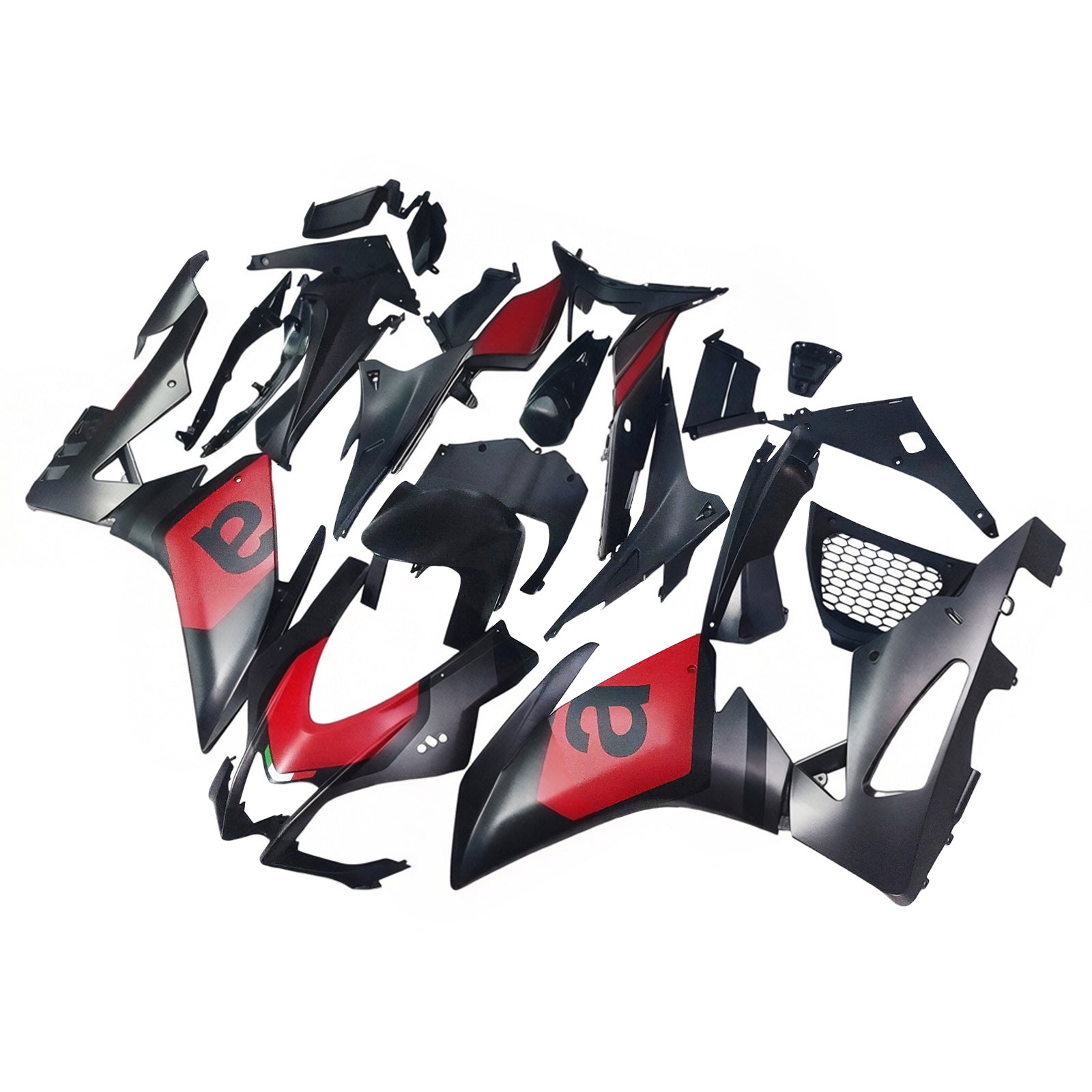 Amotopart Aprilia 2016-2020 RSV4 1000 Red & Black Style2 Fairing Kit