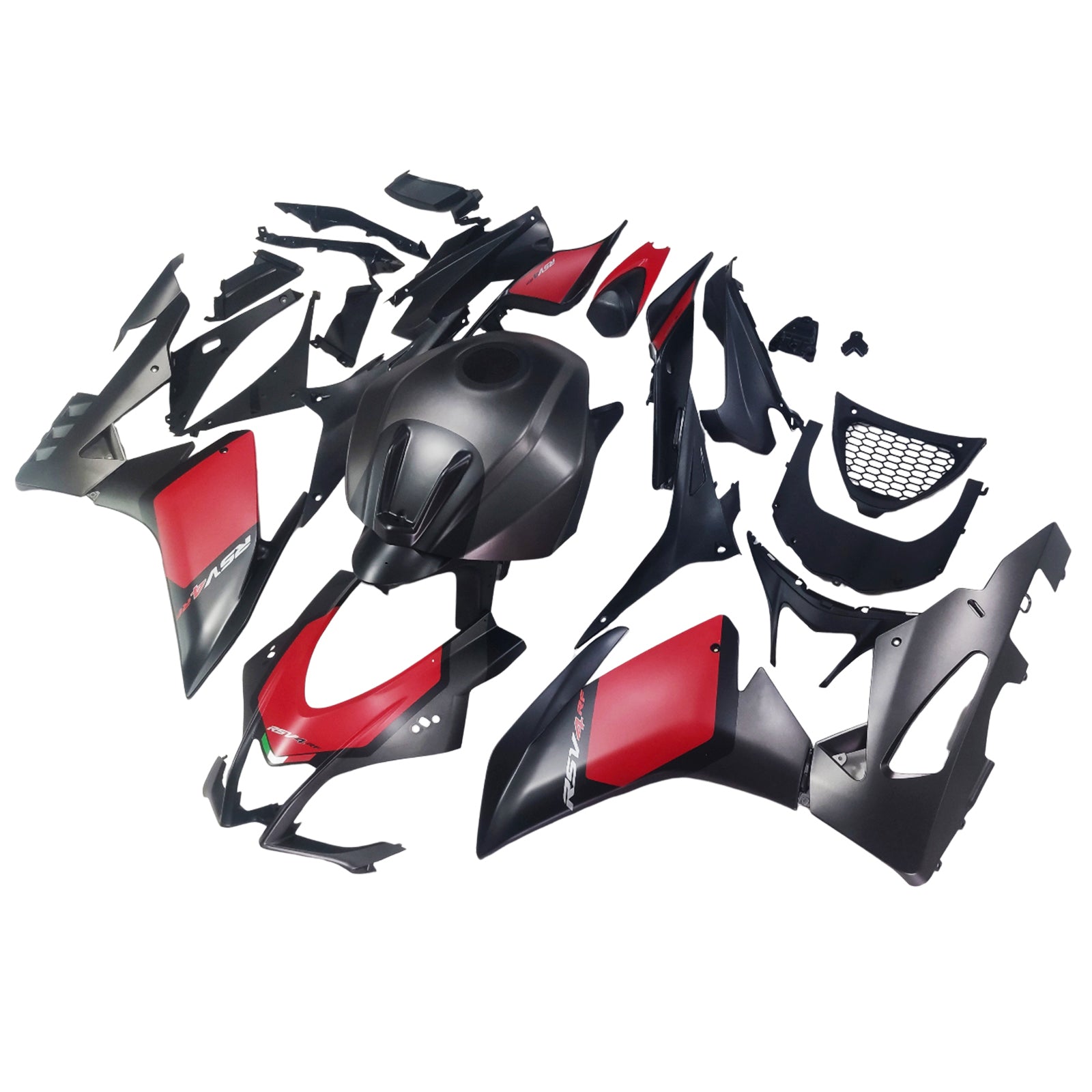 Amotopart Aprilia 2016-2020 RSV4 1000 Matte Red&Black Style1 Fairing Kit