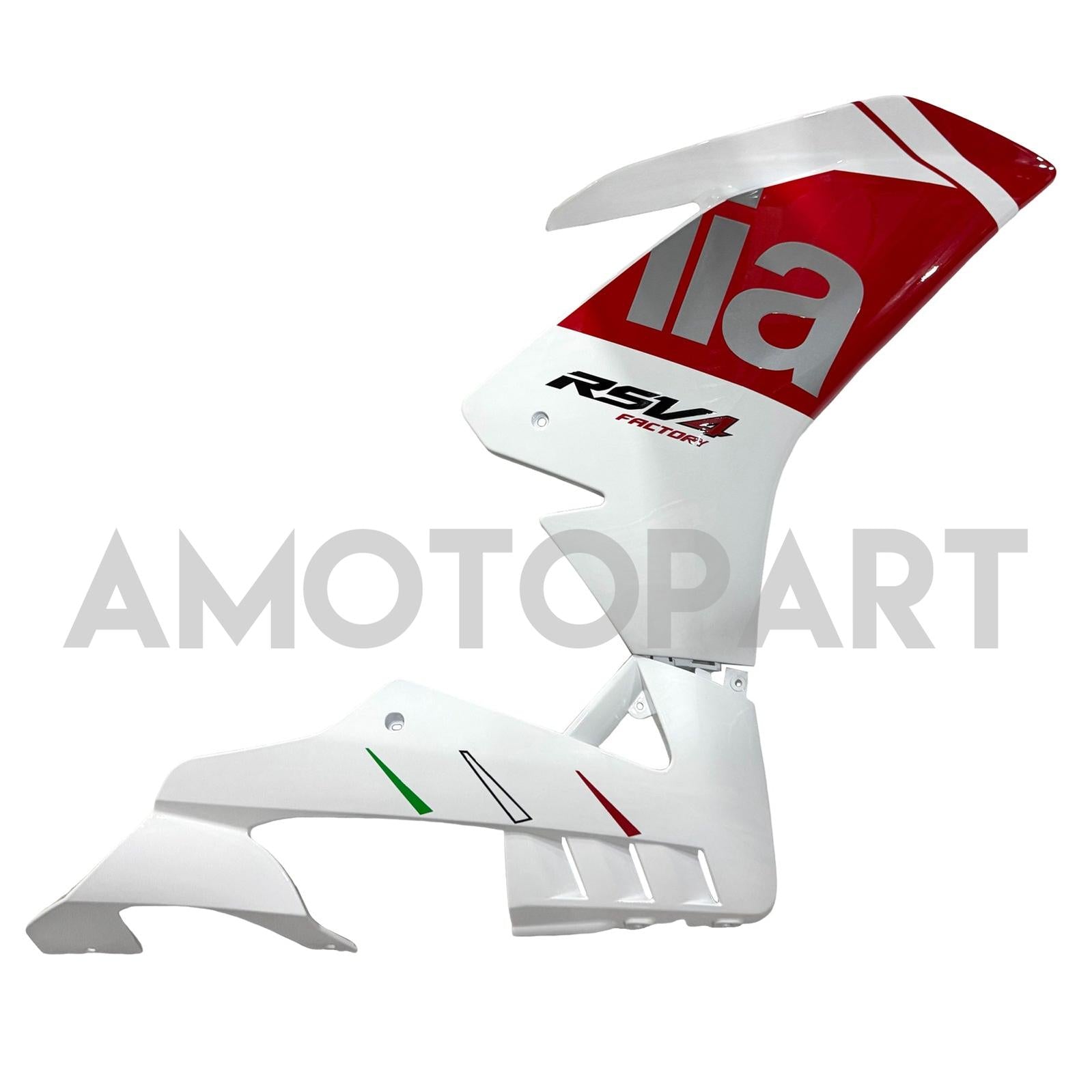 Amotopart 2016-2020 Aprilia RSV4 1000 White Red Fairing Kit