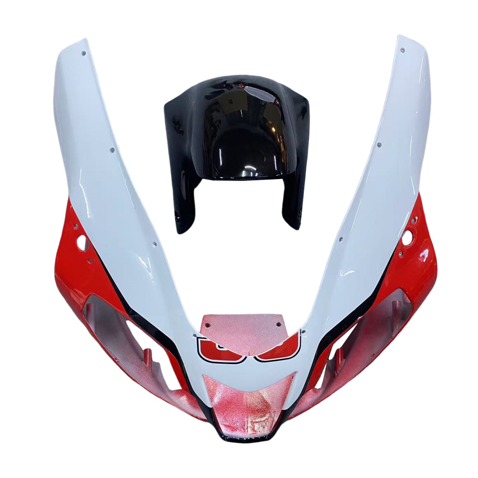 Amotopart 2003-2006 Aprilia RSV1000 Rot&Schwarzes Style2 Verkleidungsset