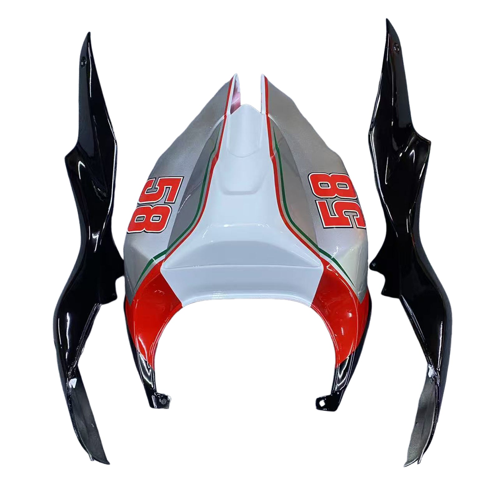 Amotopart 2003-2006 Aprilia RSV1000 Rot&Schwarzes Style2 Verkleidungsset