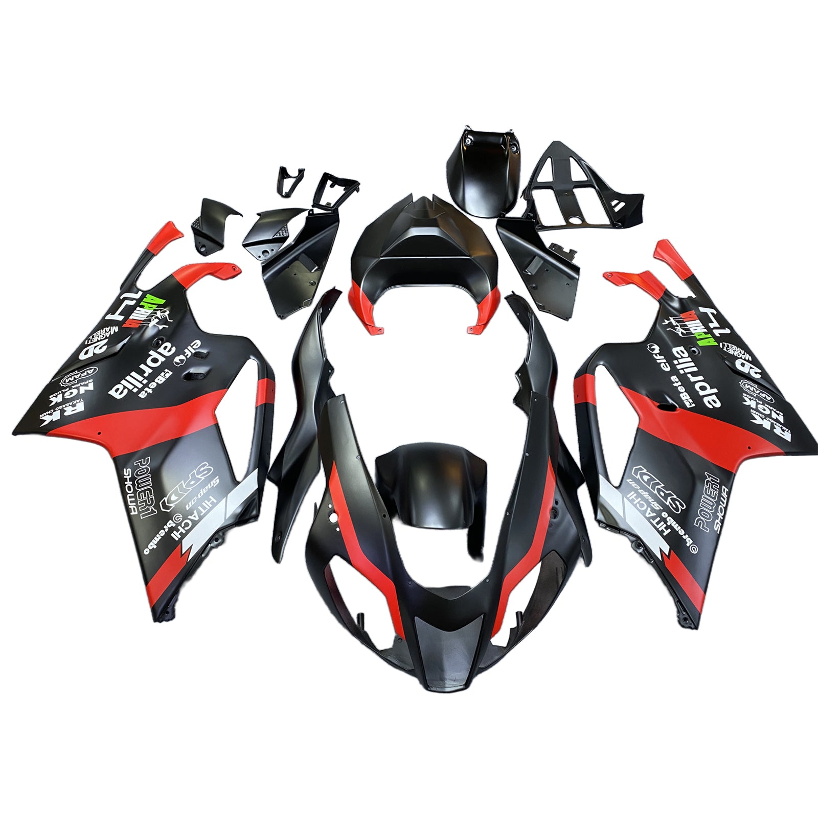 Amotopart 2003-2006 Aprilia RSV1000 Red&Black Style1 Fairing Kit