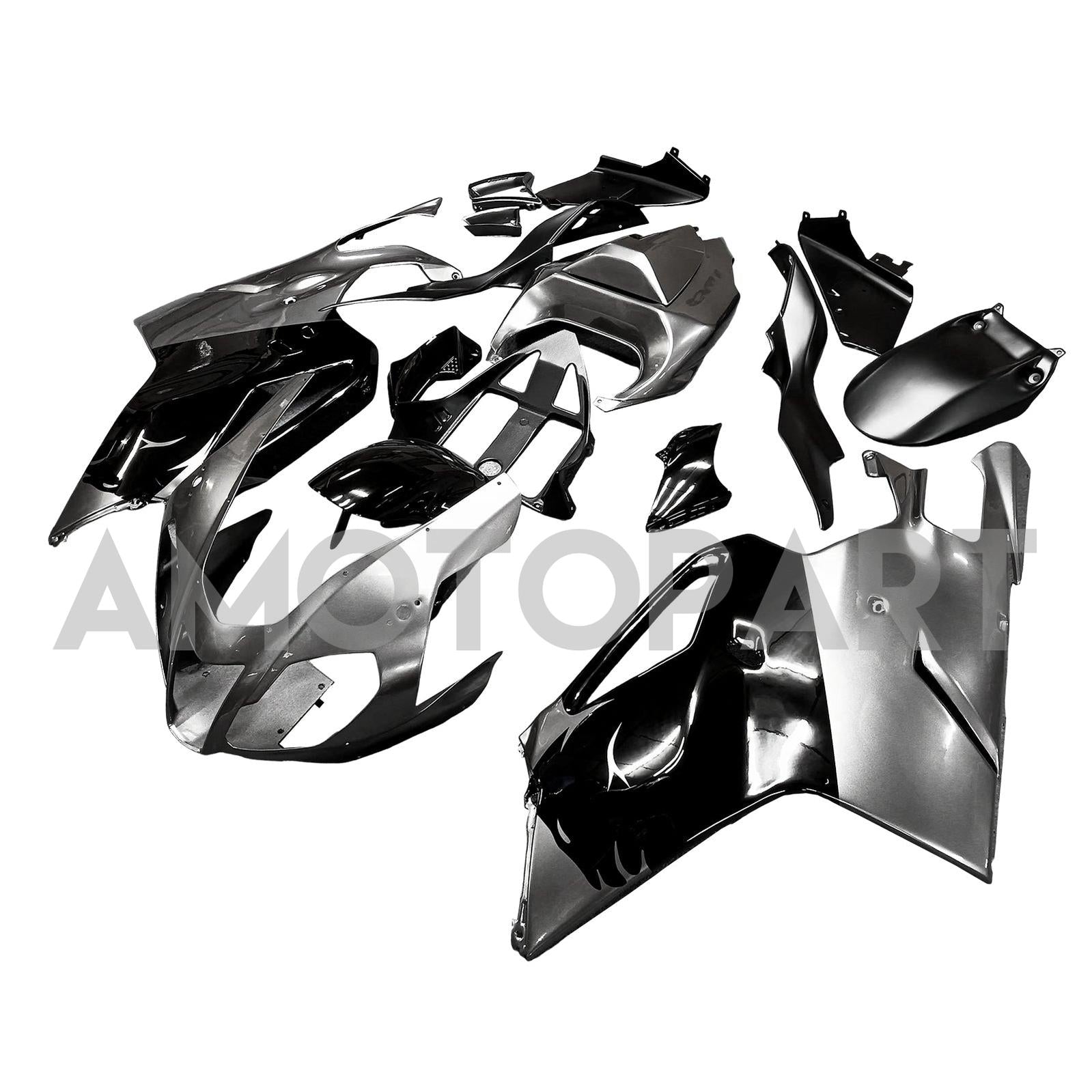 Amotopart 2003-2006 Aprilia RSV1000 Gray & Black Fairing Kit
