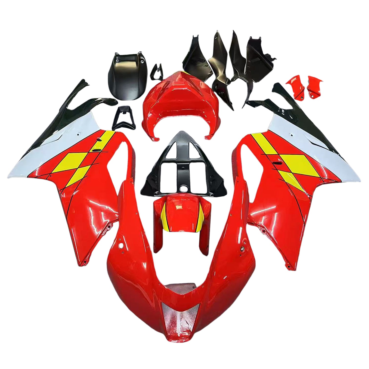 Amotopart 2003-2006 Aprilia RSV1000 Red&Yellow Fairing Kit