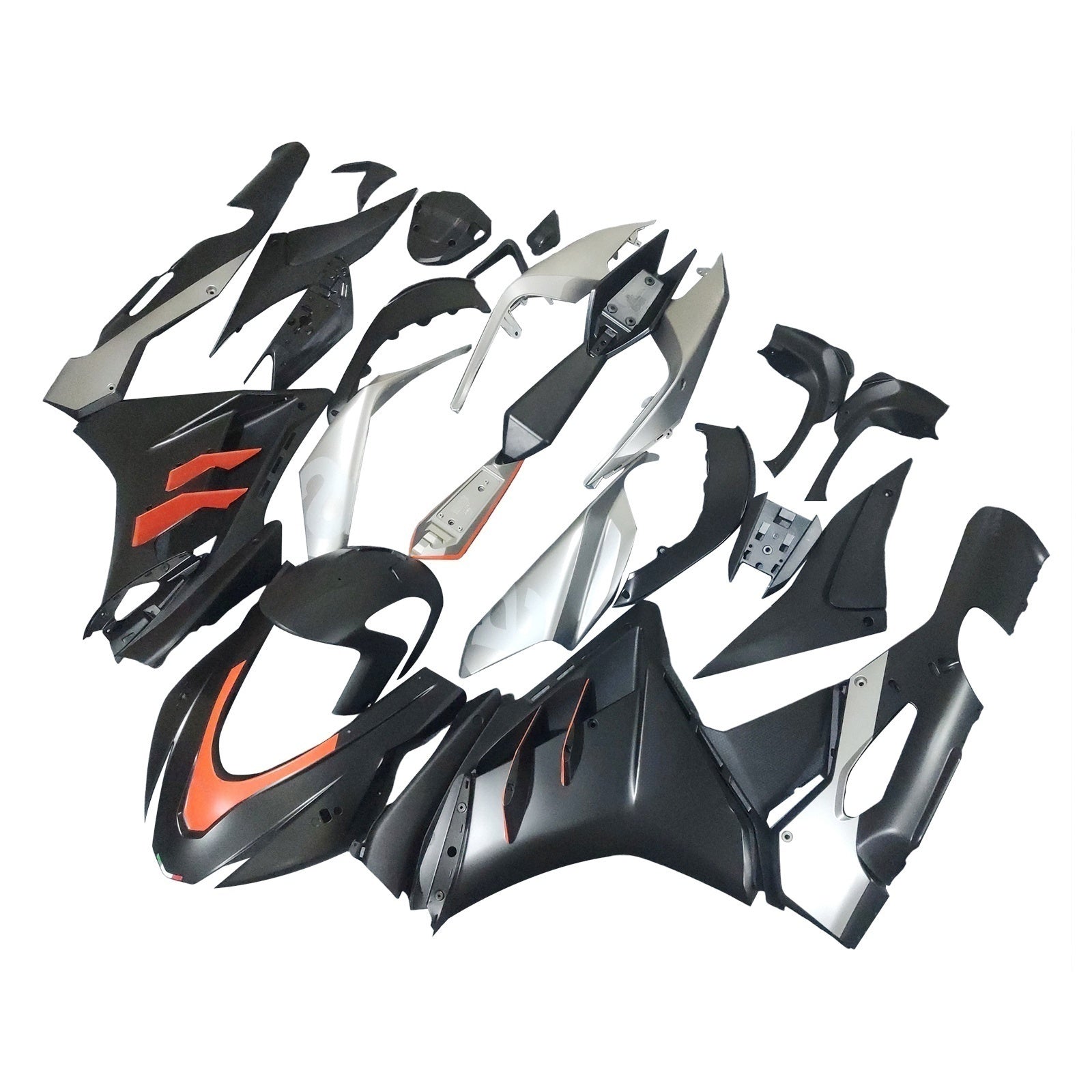 Amotopart 2022-2024 Aprilia RSV4 1100 Gray Black Fairing Kit