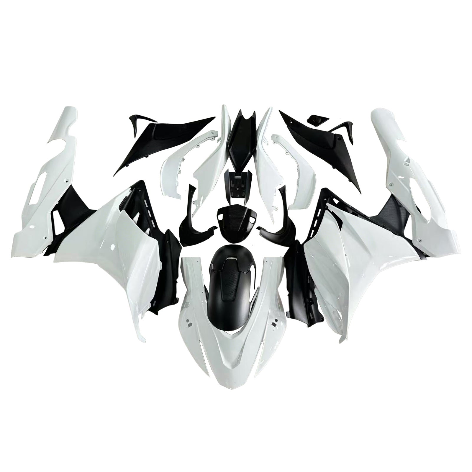 Amotopart 2022-2024 Aprilia RSV4 1100 White Black Fairing Kit