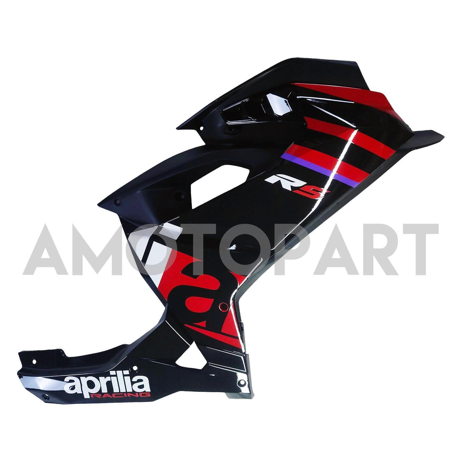 Amotopart 2024-2025 Aprilia Rs 457 Schwarzes Rotverkleidungskit