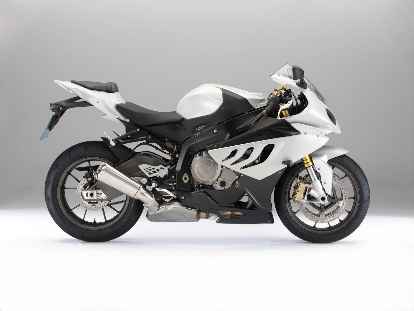 Amotopart 2009-2014 BMW S1000RR White Fairing Kit