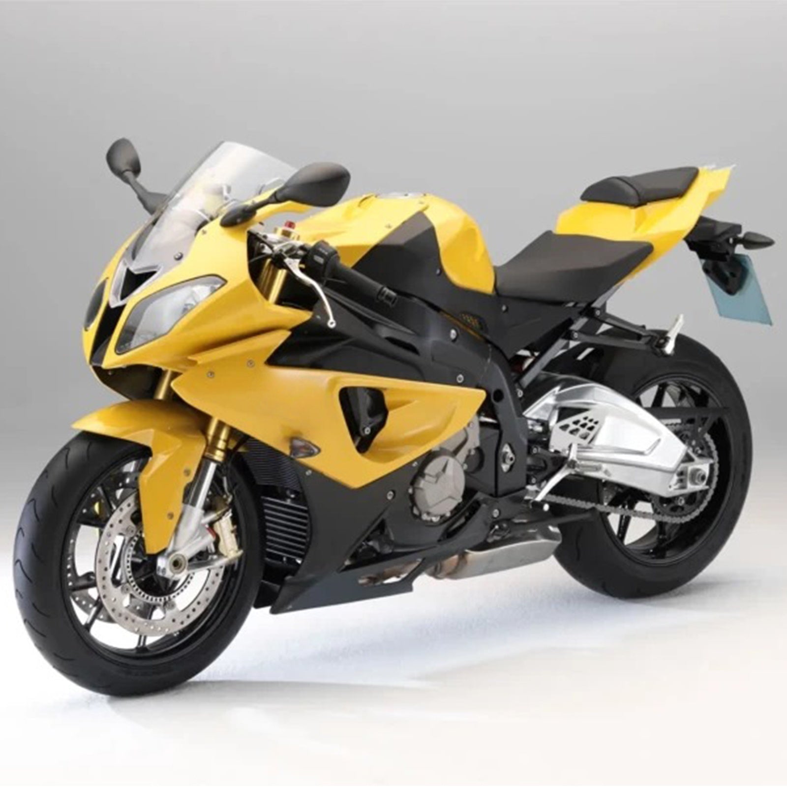 Amotopart 2009-2014 BMW S1000RR Yellow & Black Fairing Kit