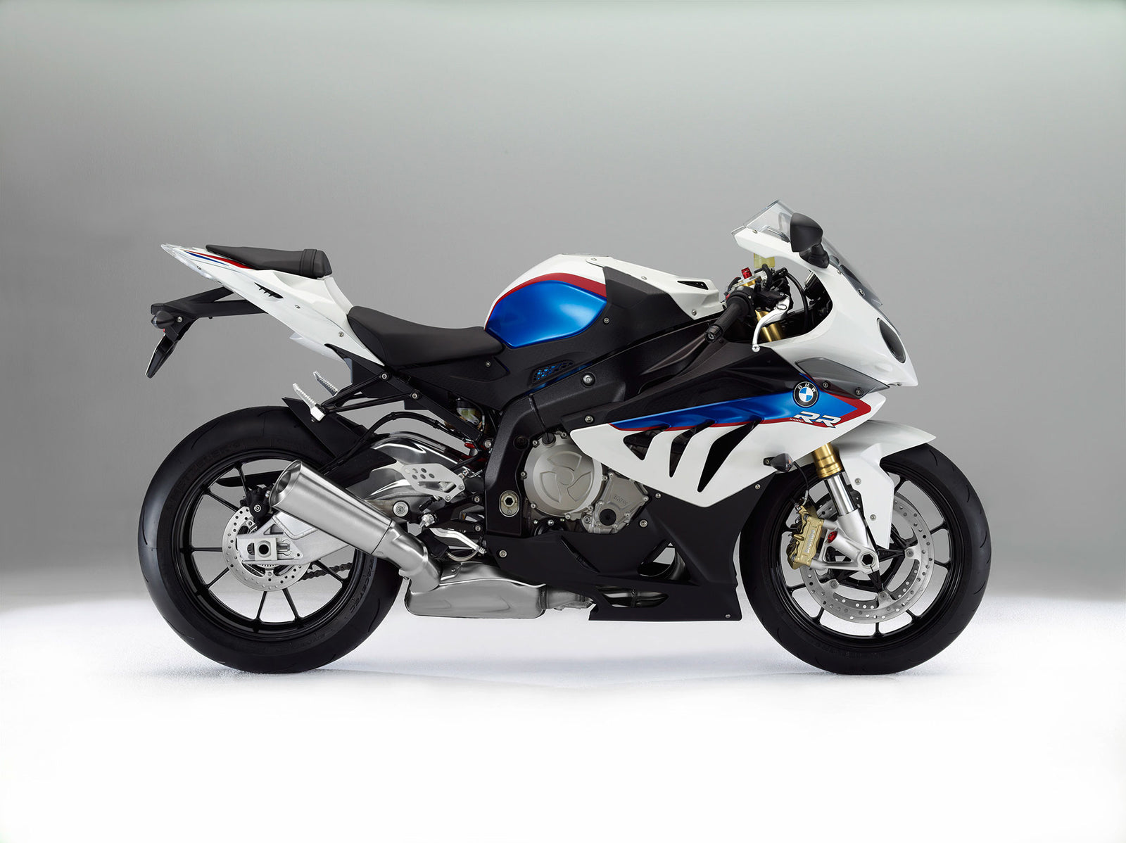 Amotopart 2009-2014 BMW S1000RR Kit de carenado azul blanco