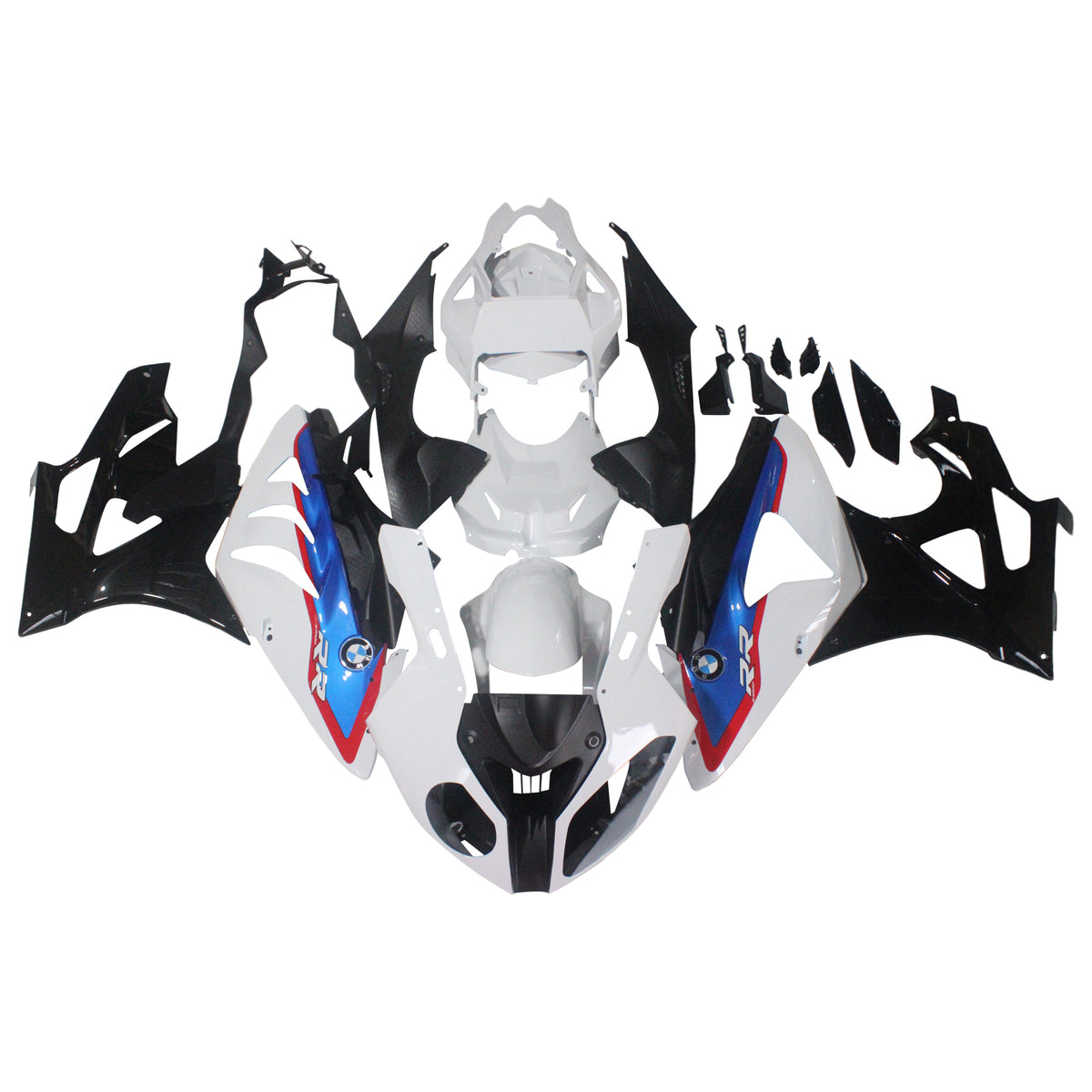 Amotopart BMW S1000RR 2009-2014 Blue&Red Style4 Fairing Kit
