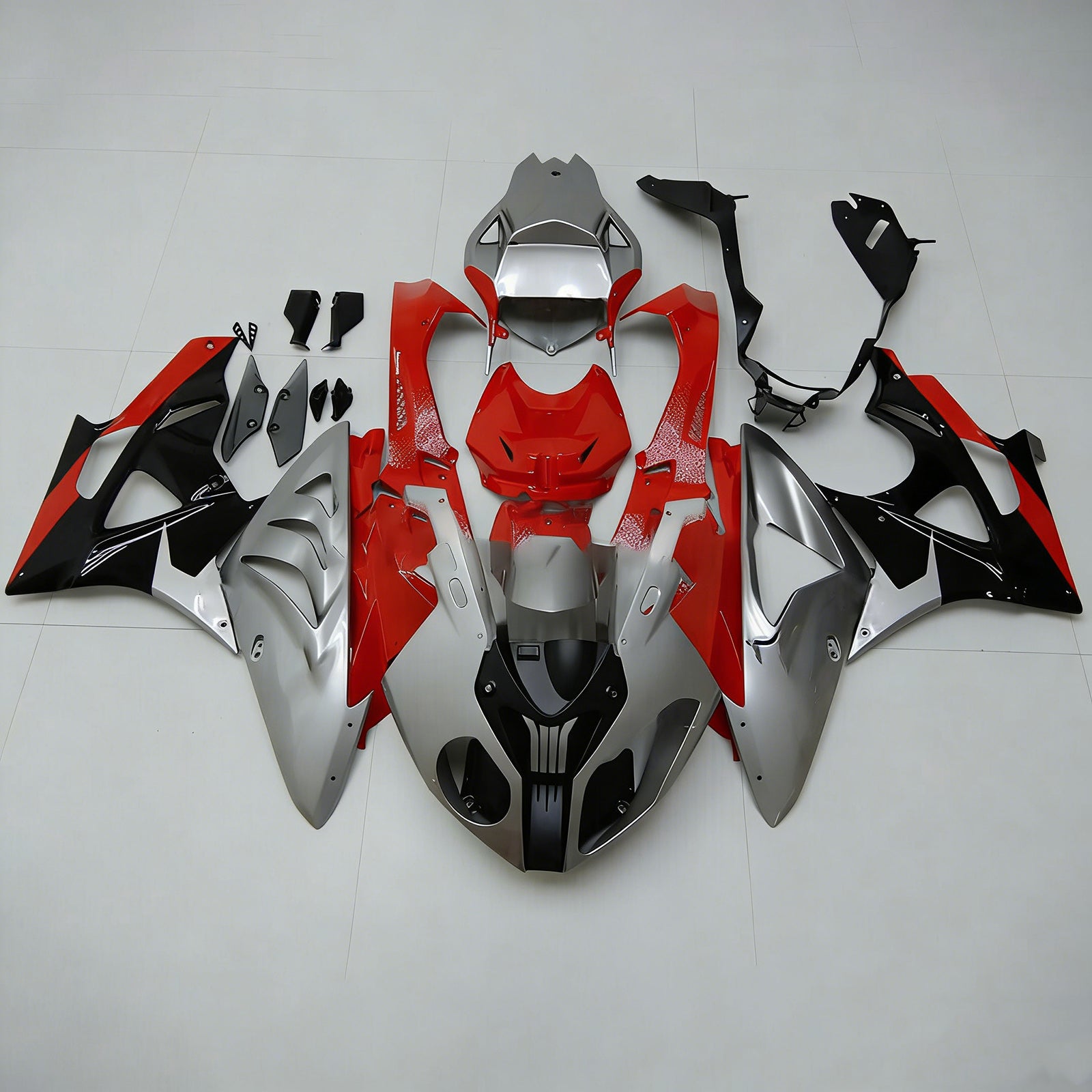 Amotopart 2009-2014 S1000RR BMW Grey&Red Fairing Kit