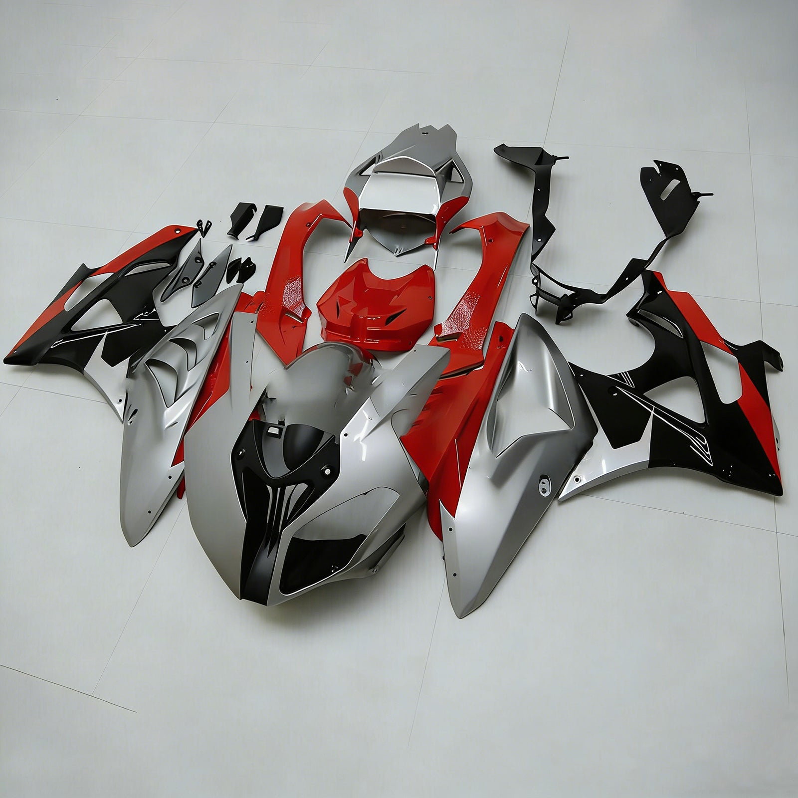 Amotopart 2009-2014 S1000RR BMW Grey&Red Fairing Kit