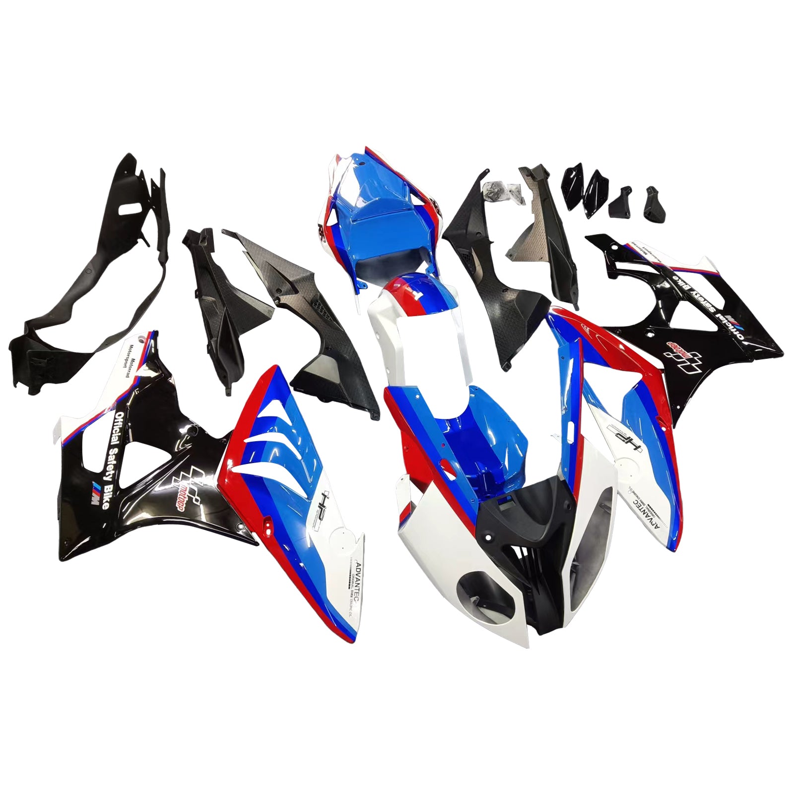 Amotopart Carénages BMW S1000RR 2009-2014 Kit de carénage multicolore