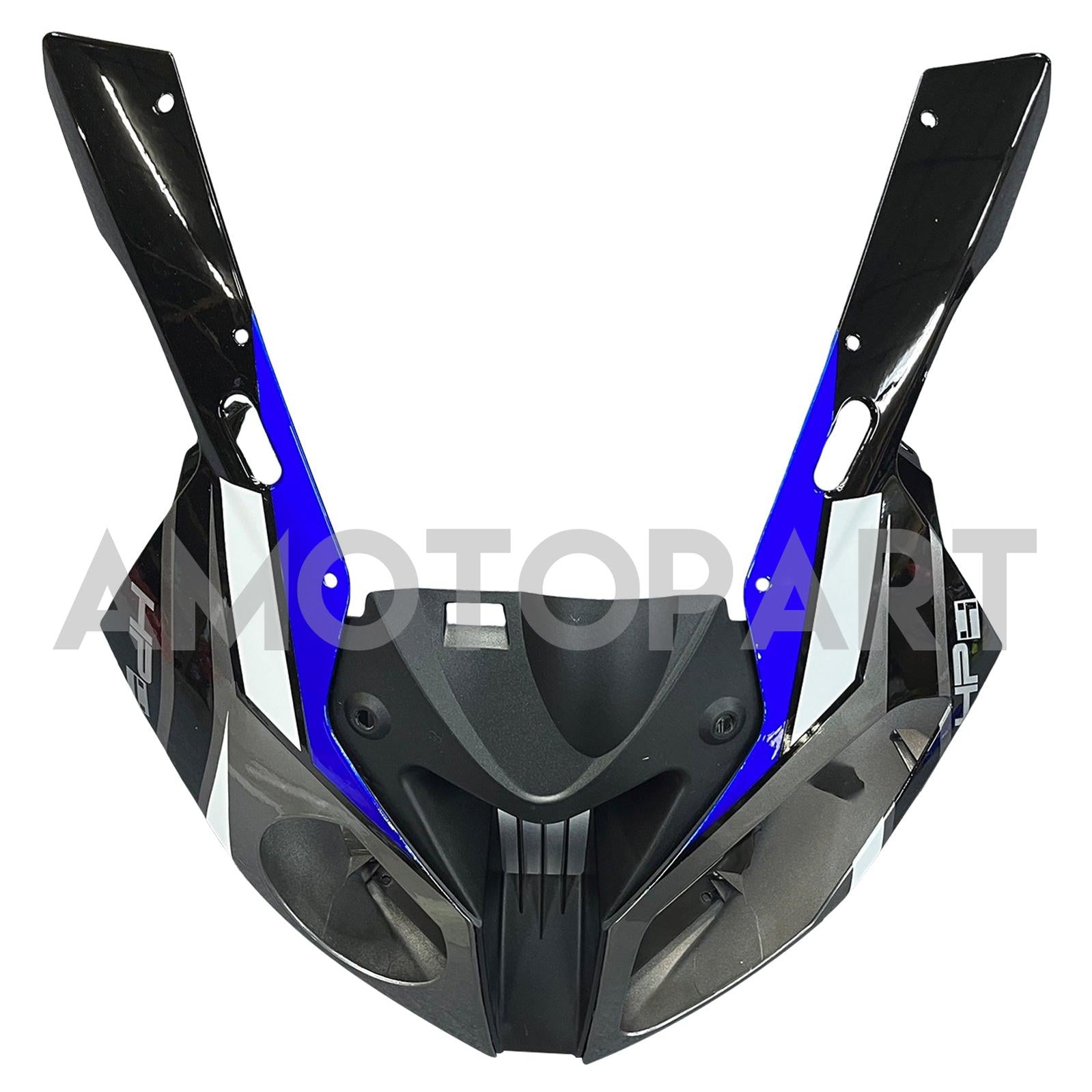 Amotopart 2009-2014 S1000RR BMW Kit de carenado de dientes de tiburón azul y rojo