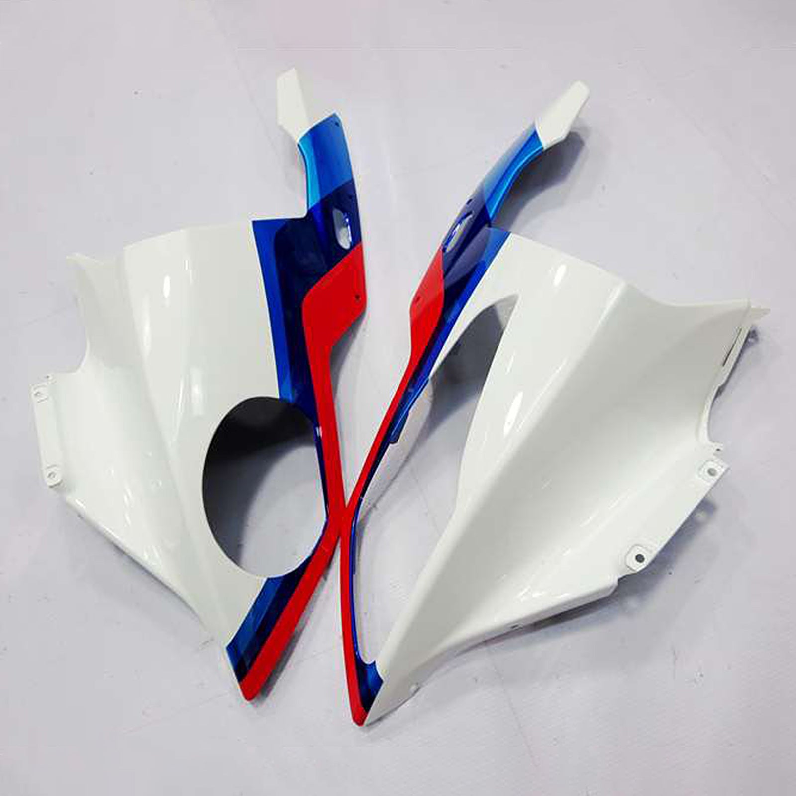 Amotopart 2009-2014 BMW S1000RR White Red Line Fairing Kit