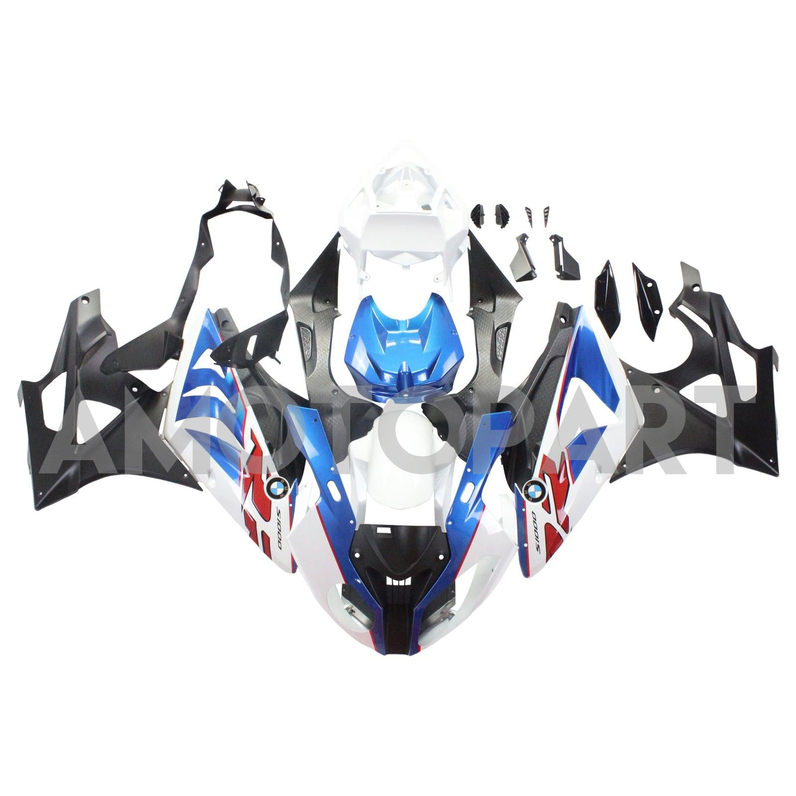 Amotopart BMW 2009-2014 S1000RR Fairing White Kit