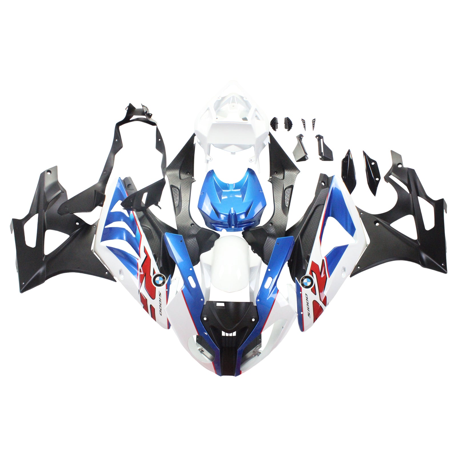 Amotopart BMW 2009-2014 S1000RR Kit de carenado blanco