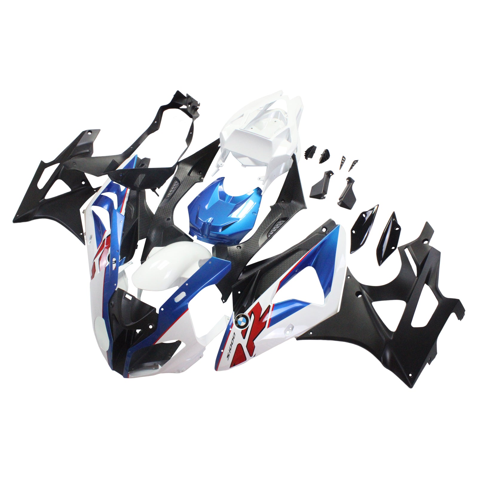 Amotopart BMW 2009-2014 S1000RR Fairing White Kit