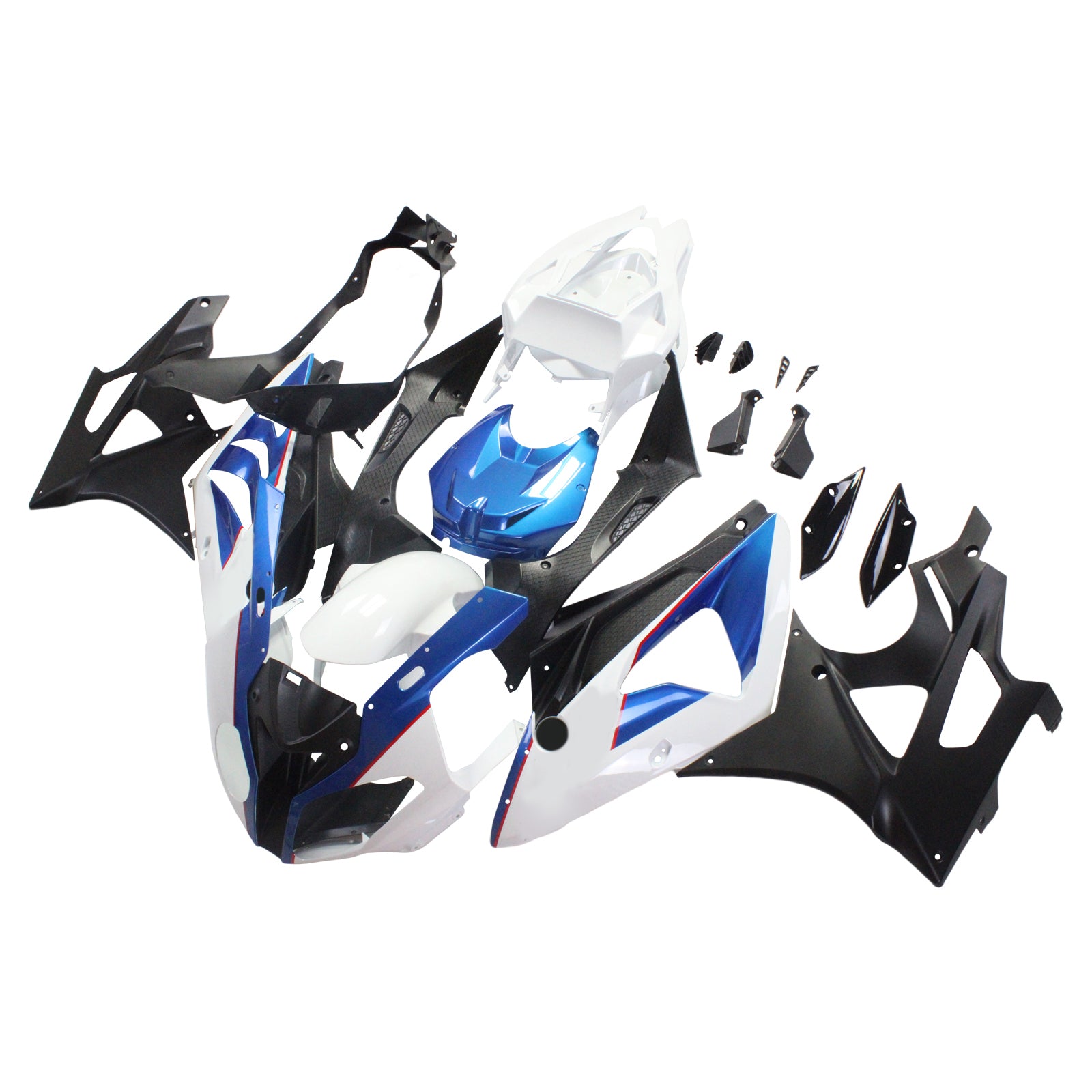 Amotopart BMW 2009-2014 S1000RR Fairing White Kit